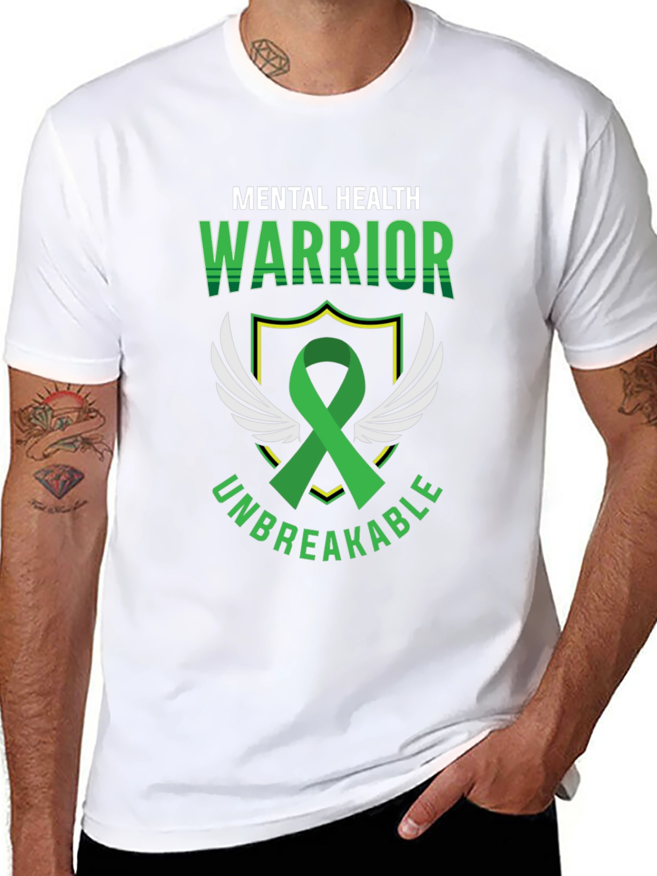 Mental Health Warrior T-Shirt - Unbreakable Support
