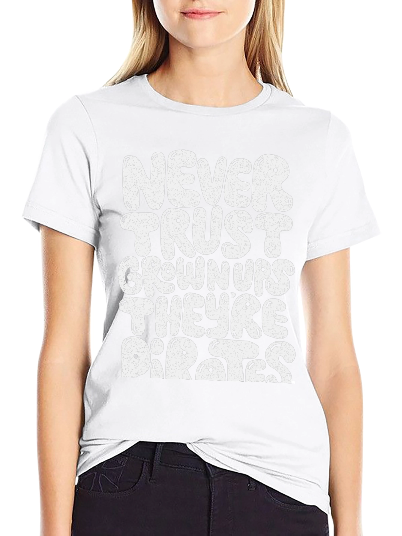 Never Trust Grown-Ups Pirate T-Shirt