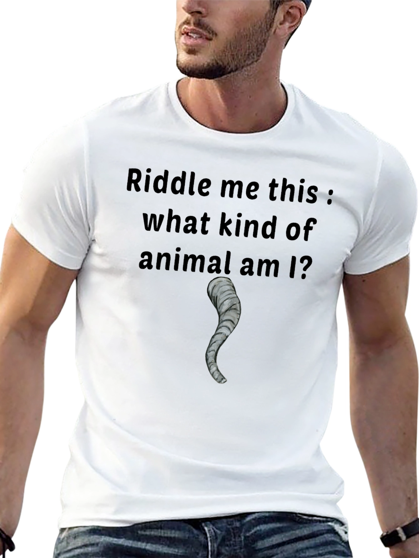 Elephant Tail Riddle T-Shirt - Mens Black Tee