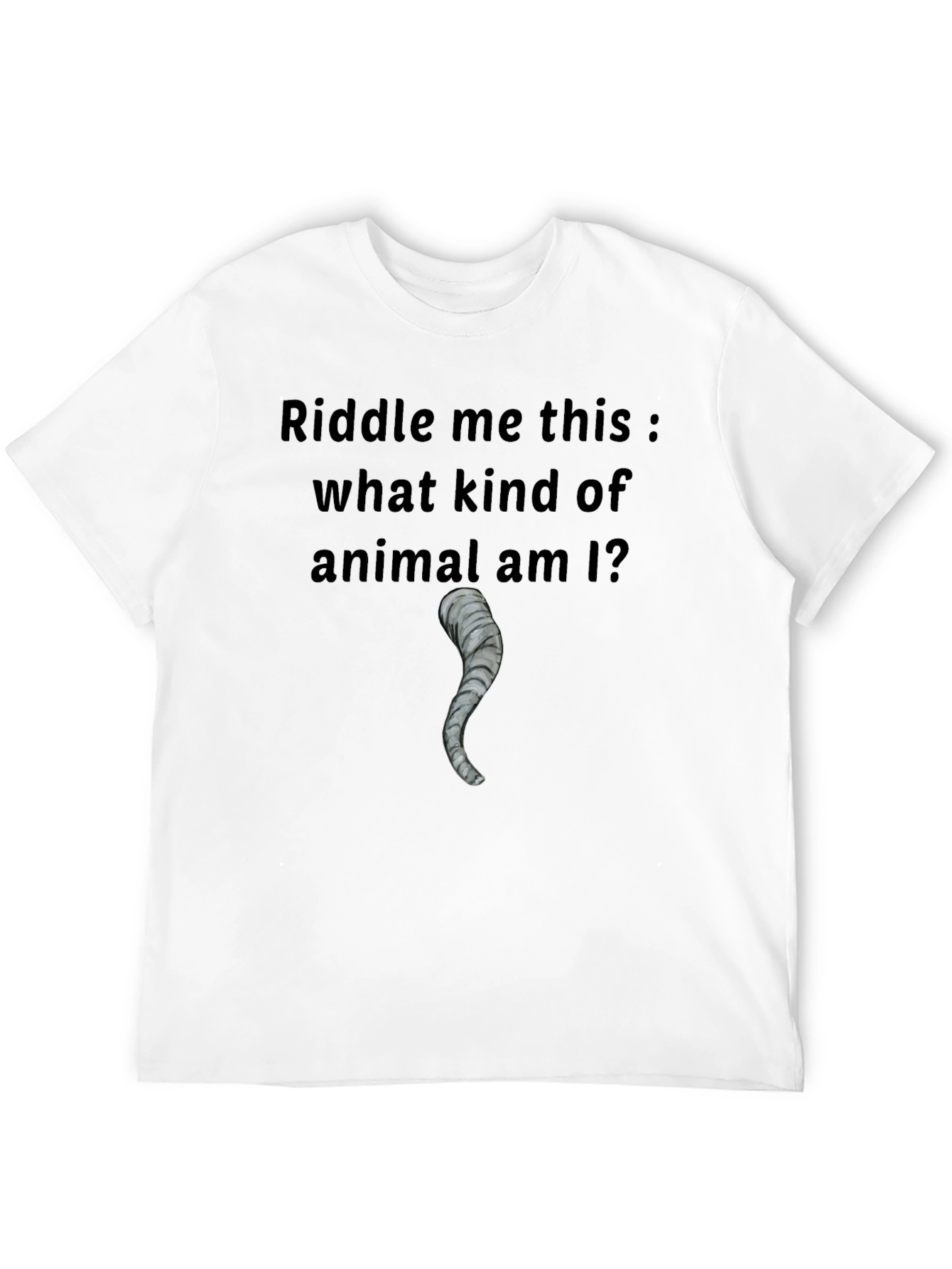 Elephant Tail Riddle T-Shirt - Mens Black Tee