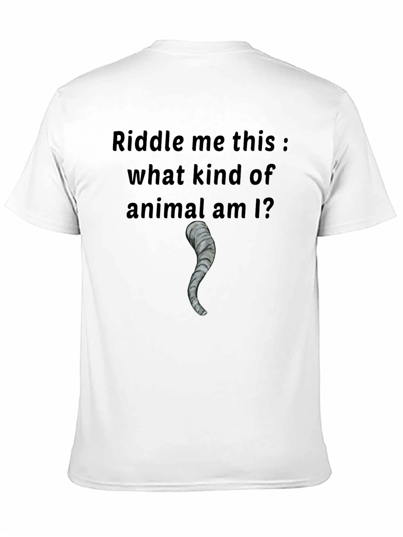 Elephant Tail Riddle T-Shirt - Mens Black Tee