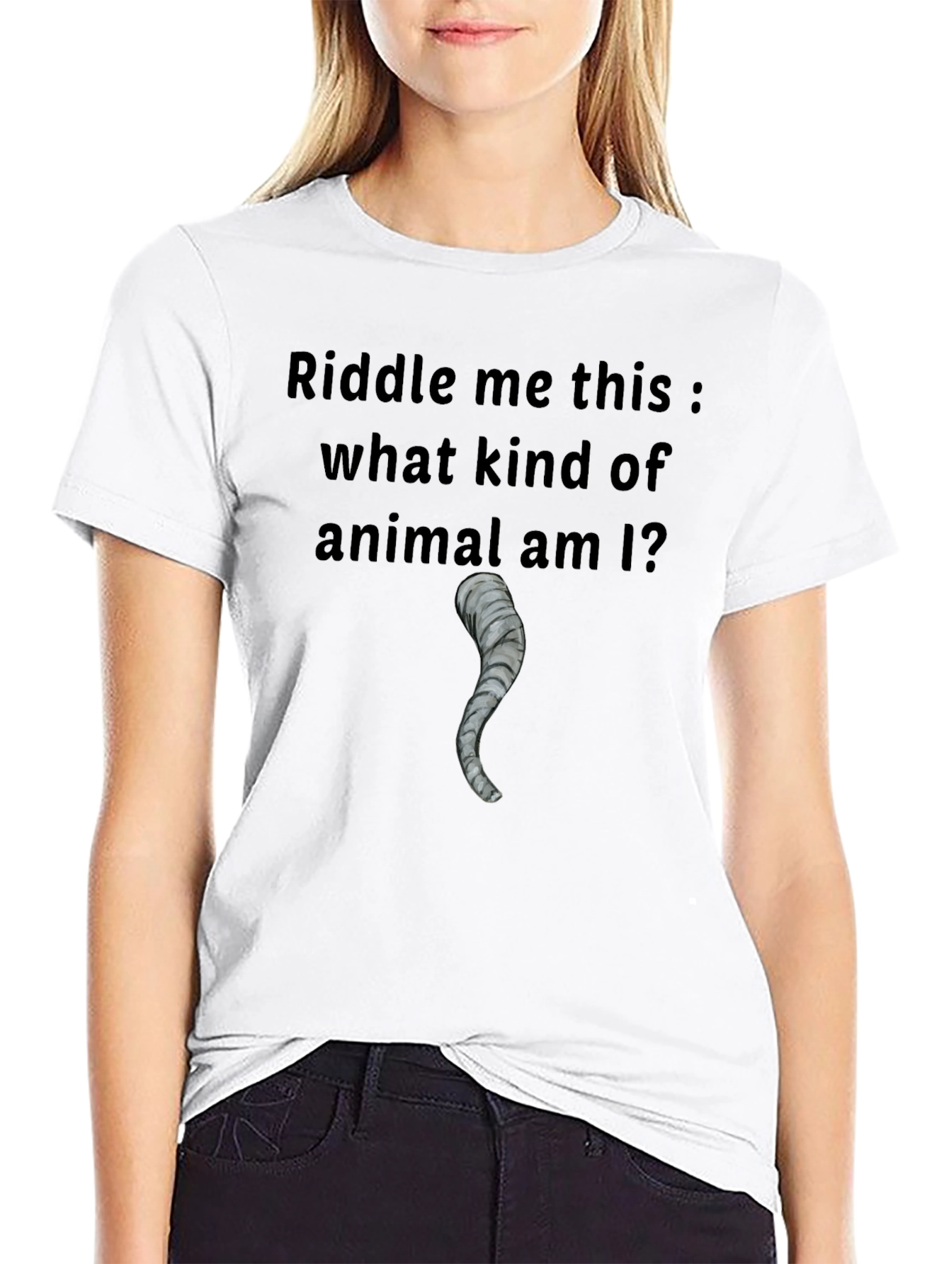 Elephant Tail Riddle T-Shirt - Mens Black Tee