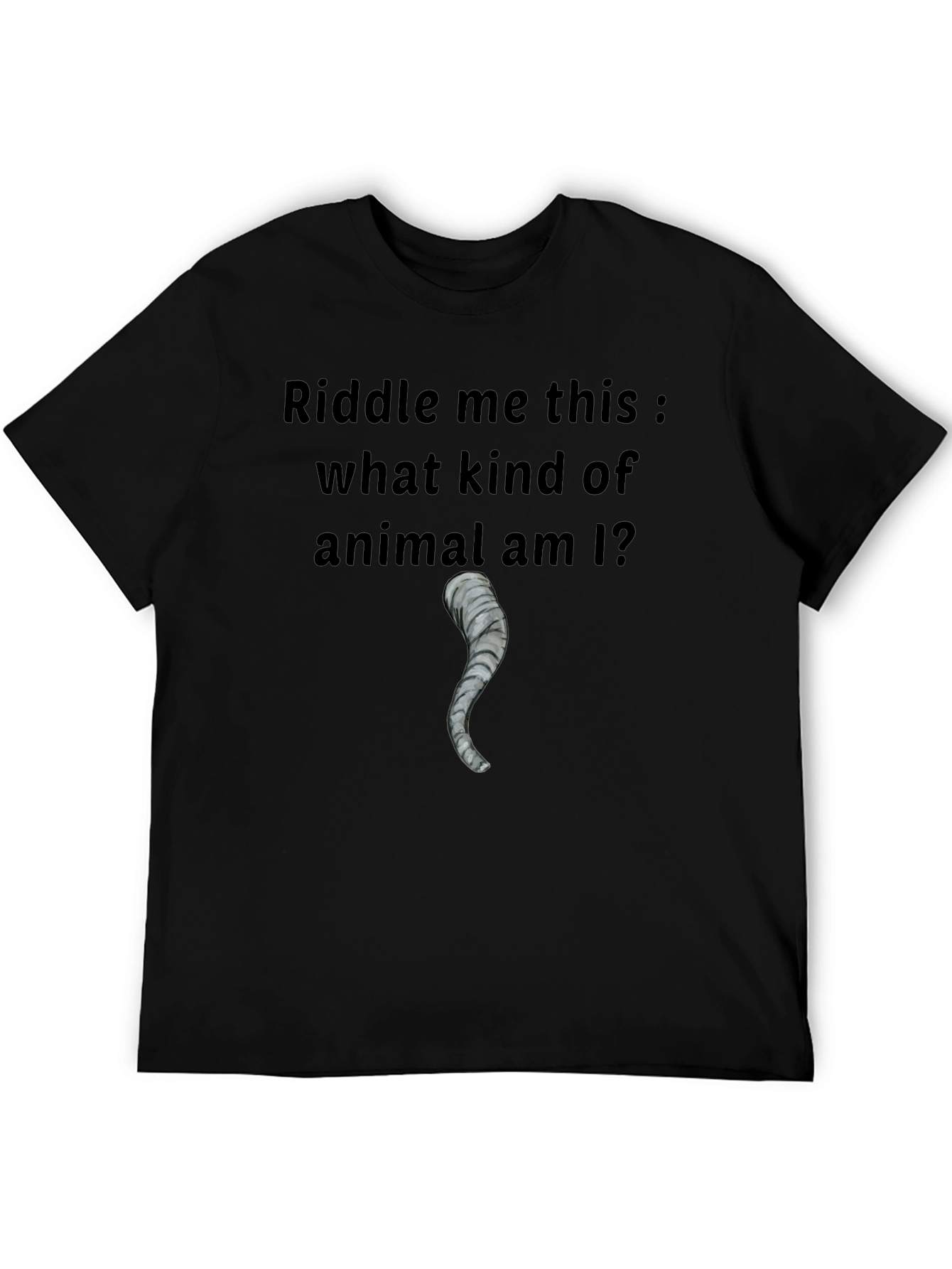 Elephant Tail Riddle T-Shirt - Mens Black Tee