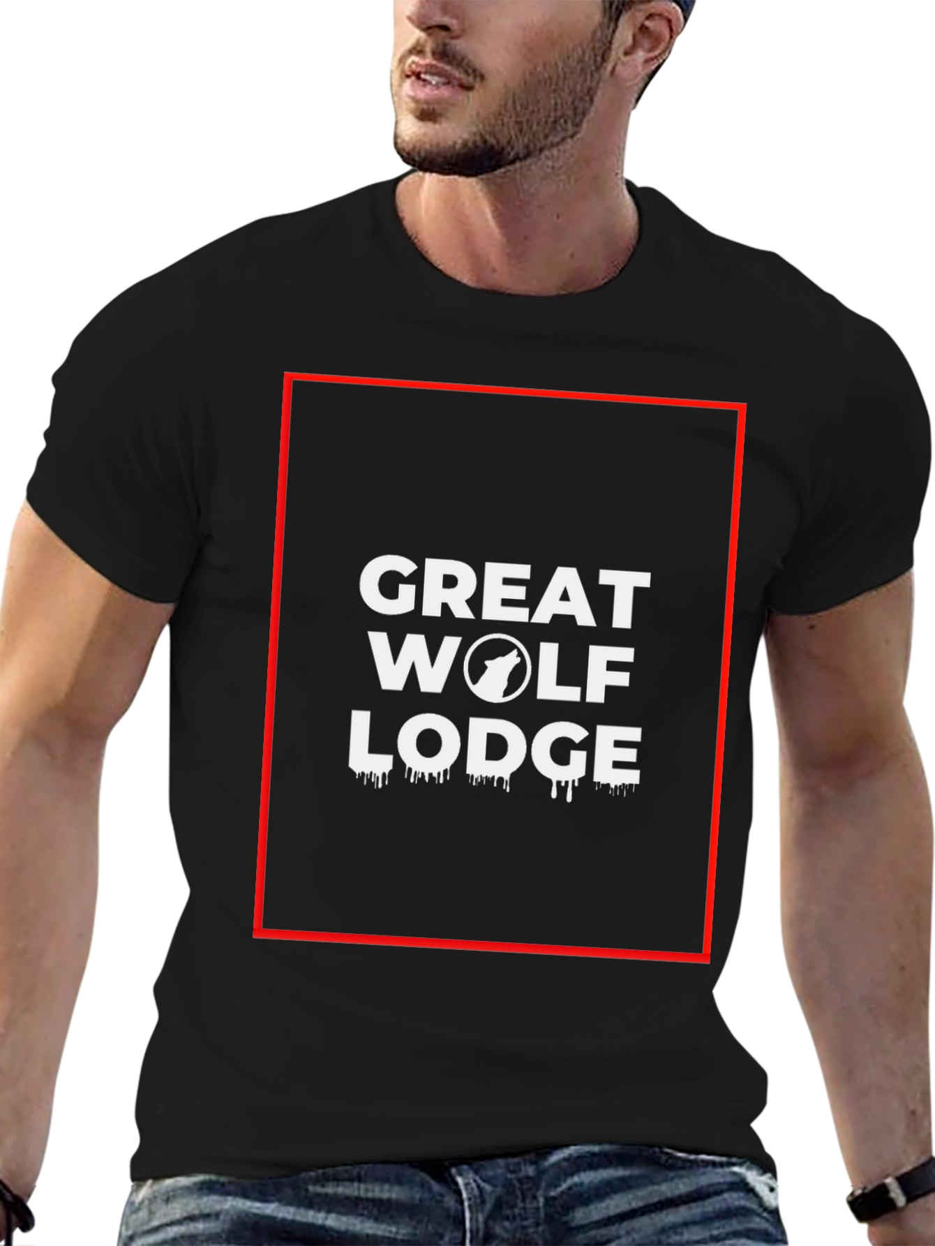 Great Wolf Lodge Black Graphic Tee