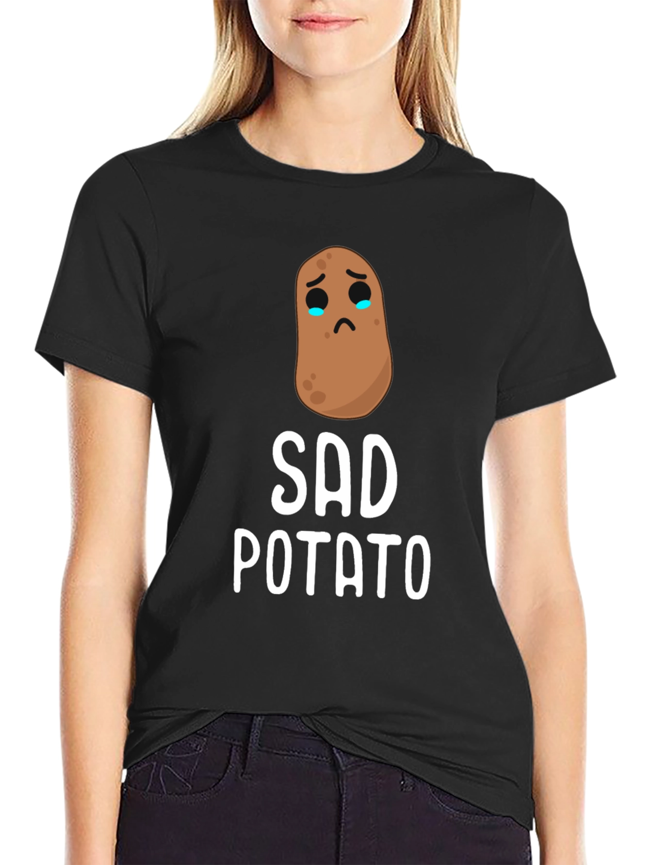 Sad Potato Graphic T-Shirt - Unisex Cotton Tee