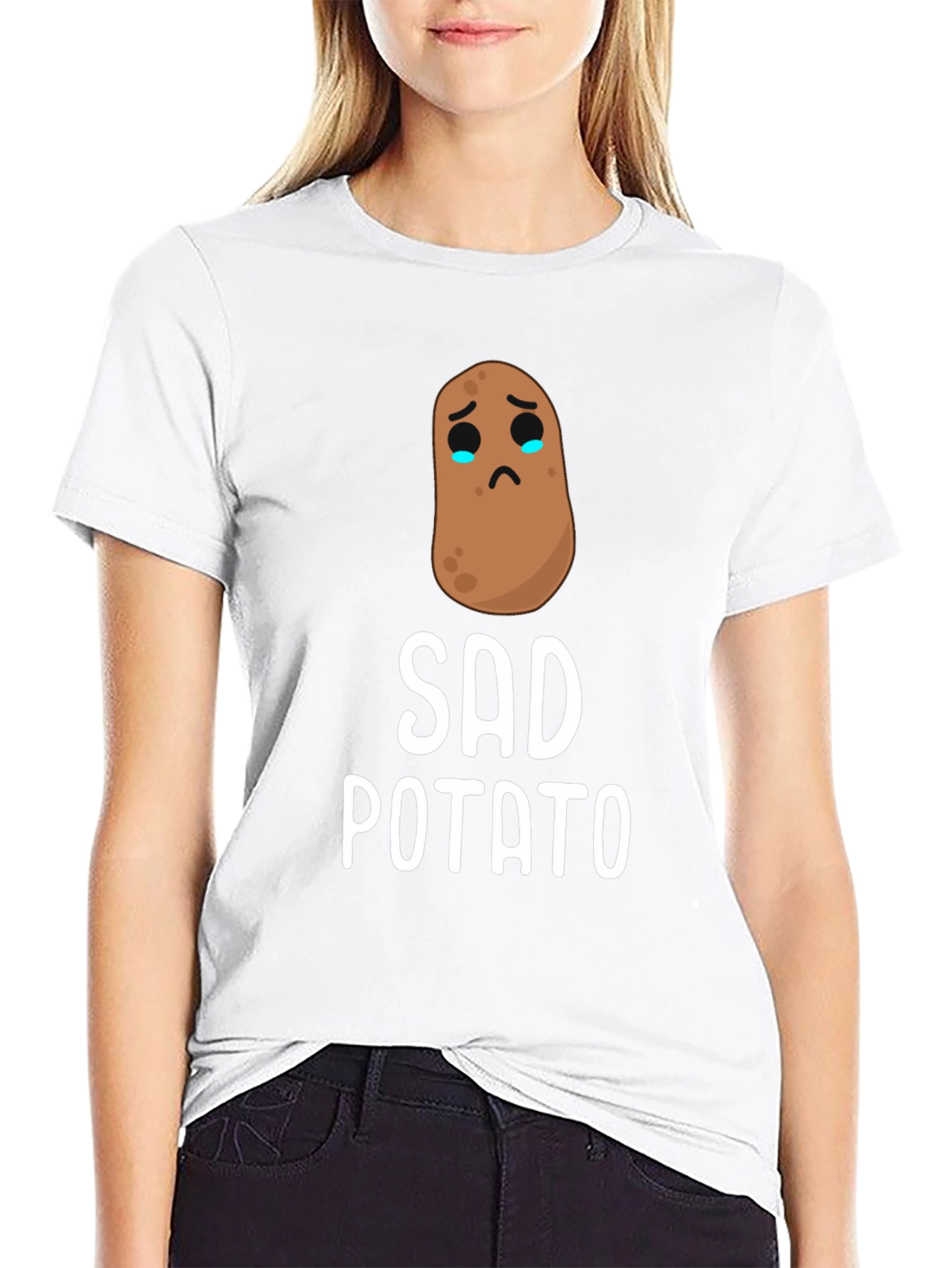 Sad Potato Graphic T-Shirt - Unisex Cotton Tee