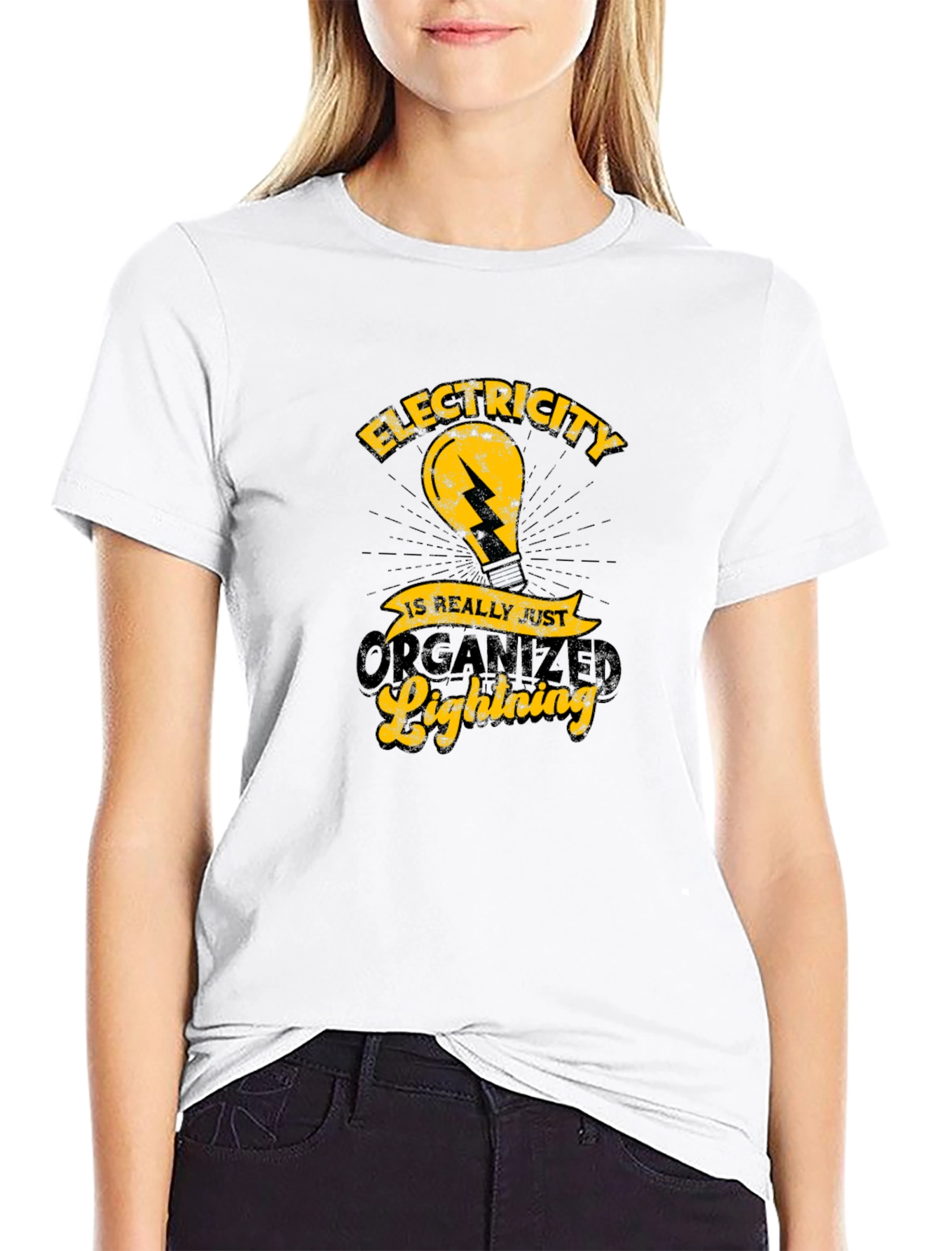 Electricity is Really Just Organized Lightning T-Shirt