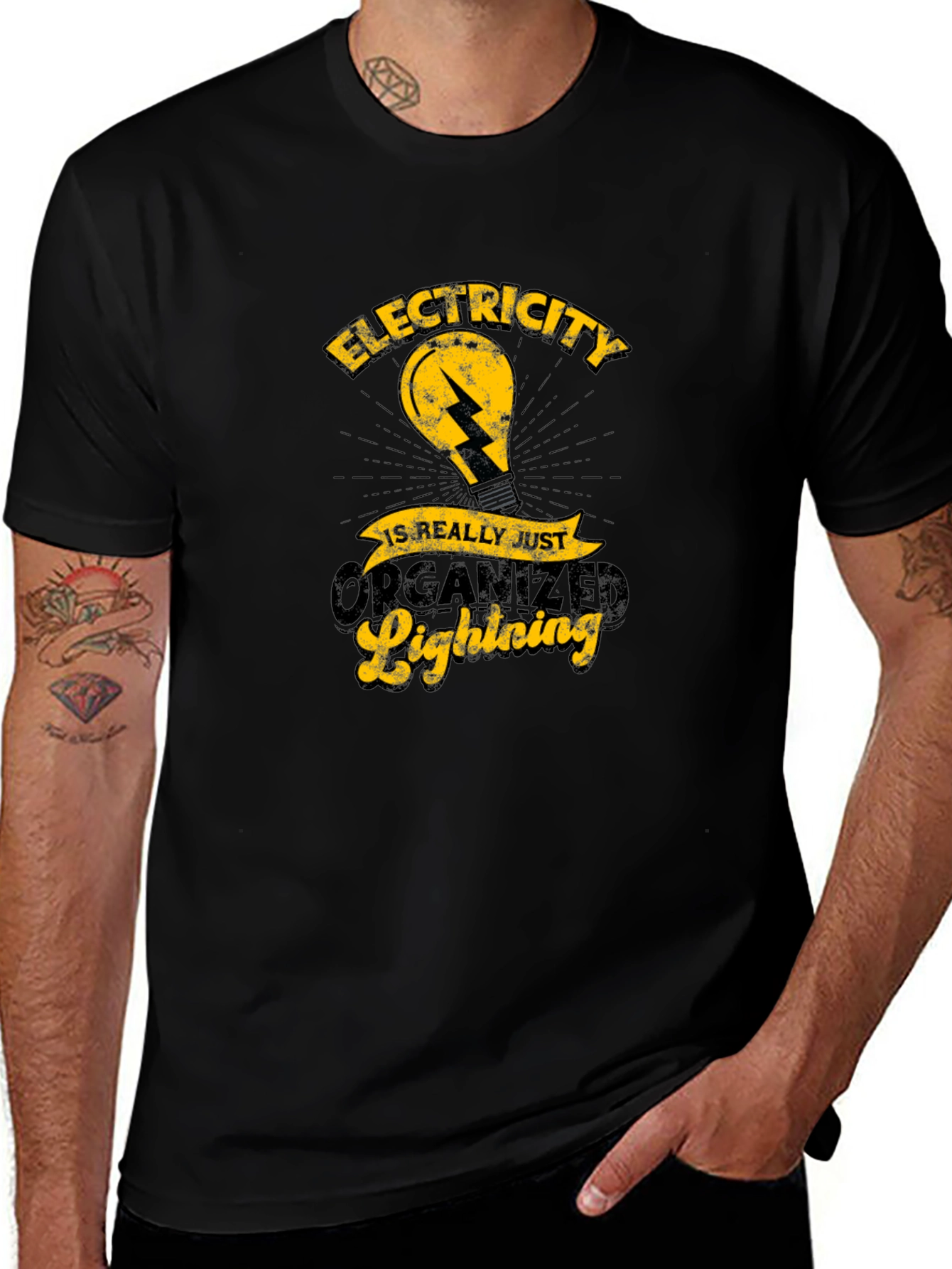Electricity is Really Just Organized Lightning T-Shirt