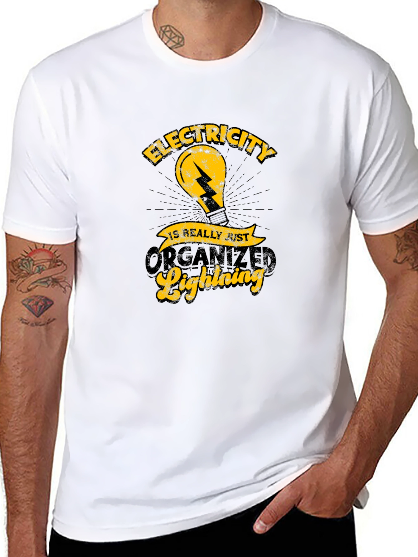 Electricity is Really Just Organized Lightning T-Shirt