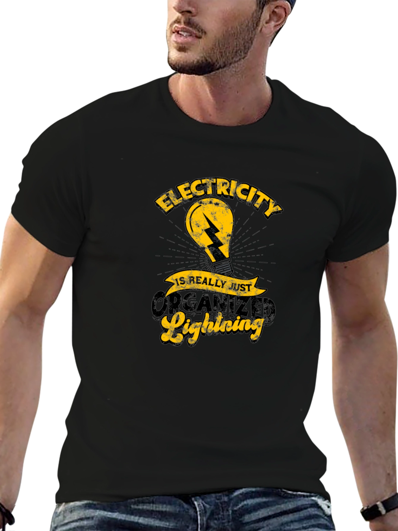 Electricity is Really Just Organized Lightning T-Shirt