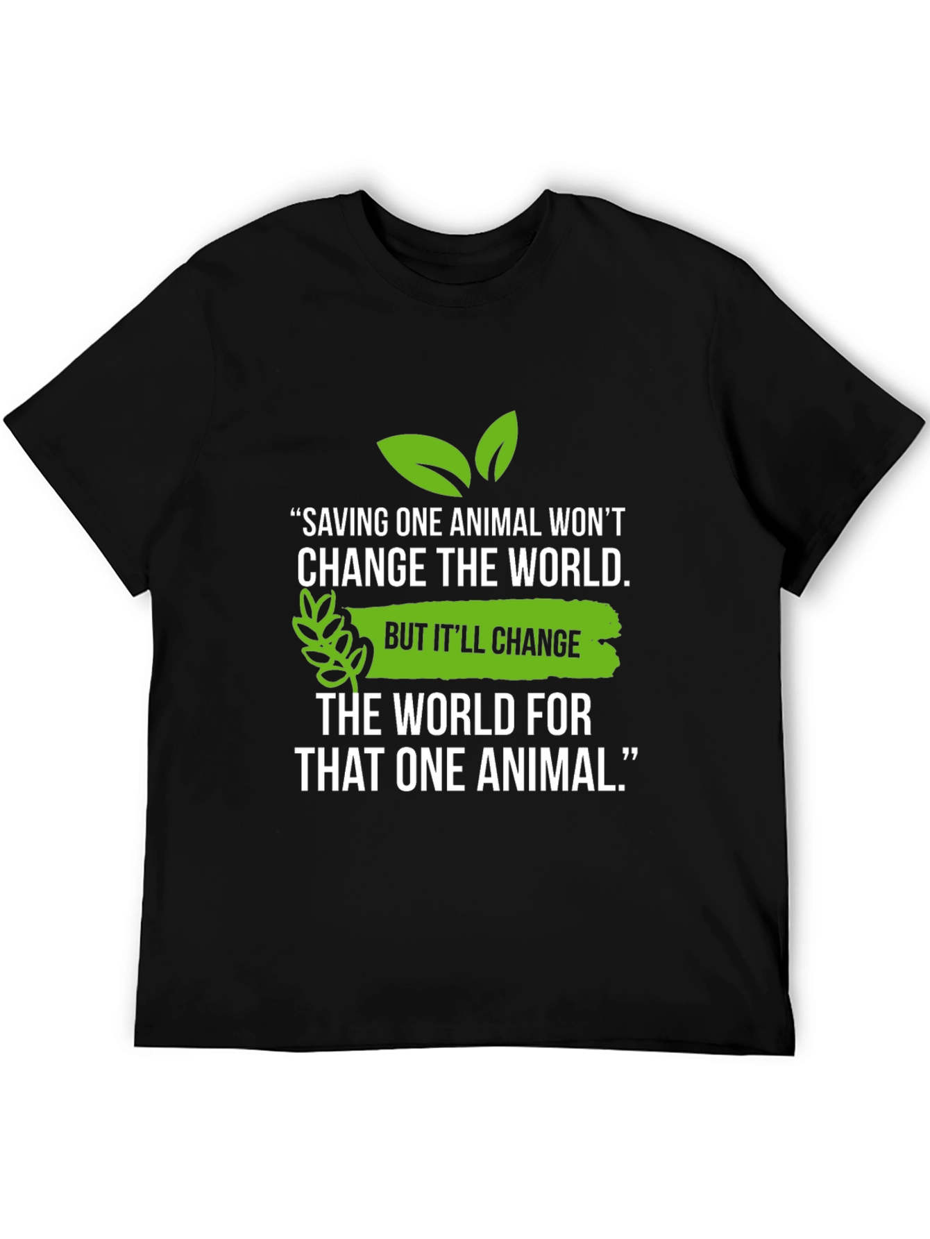 Vegan Animal Lover T-Shirt - Save One Animal