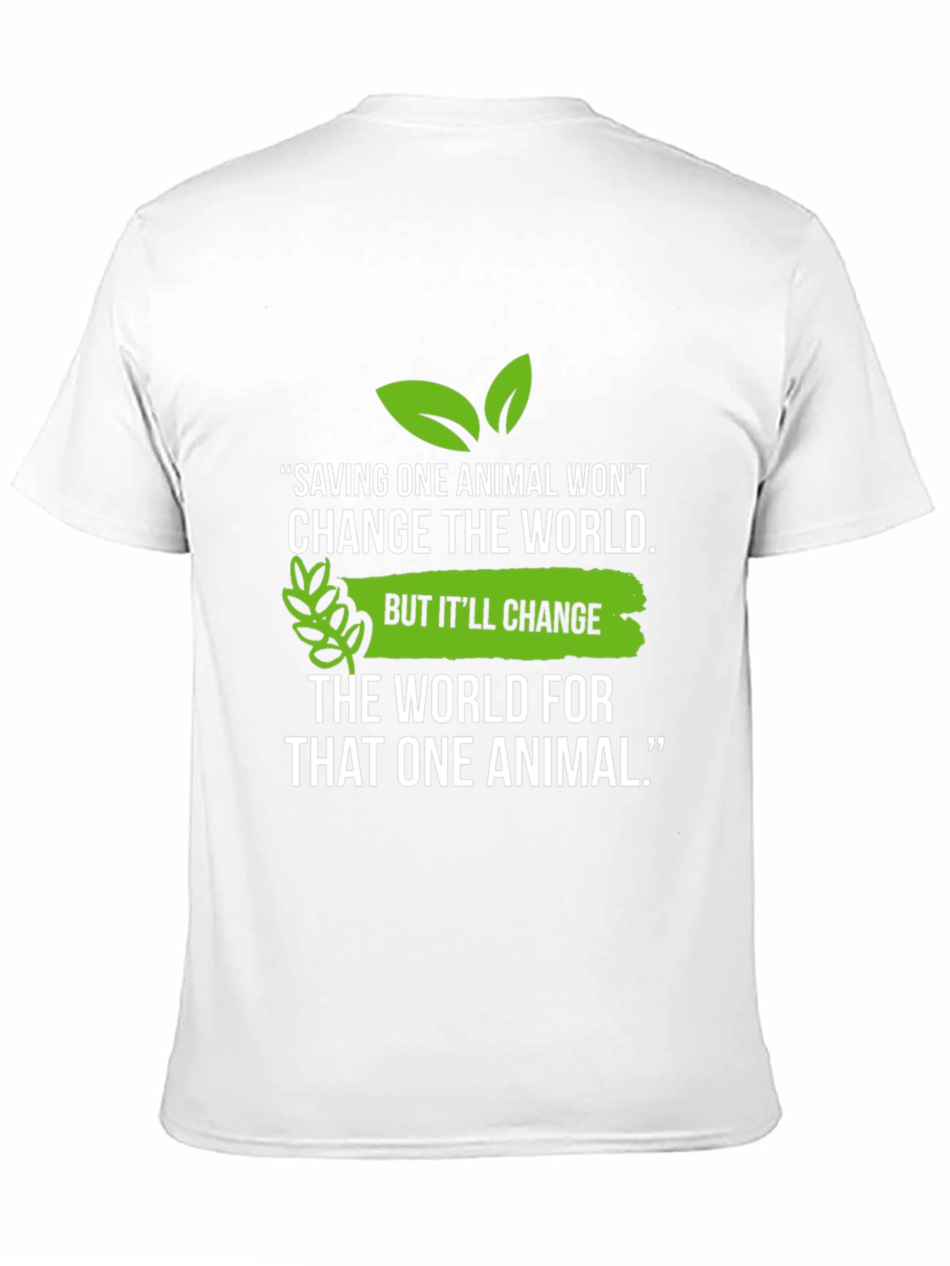 Vegan Animal Lover T-Shirt - Save One Animal