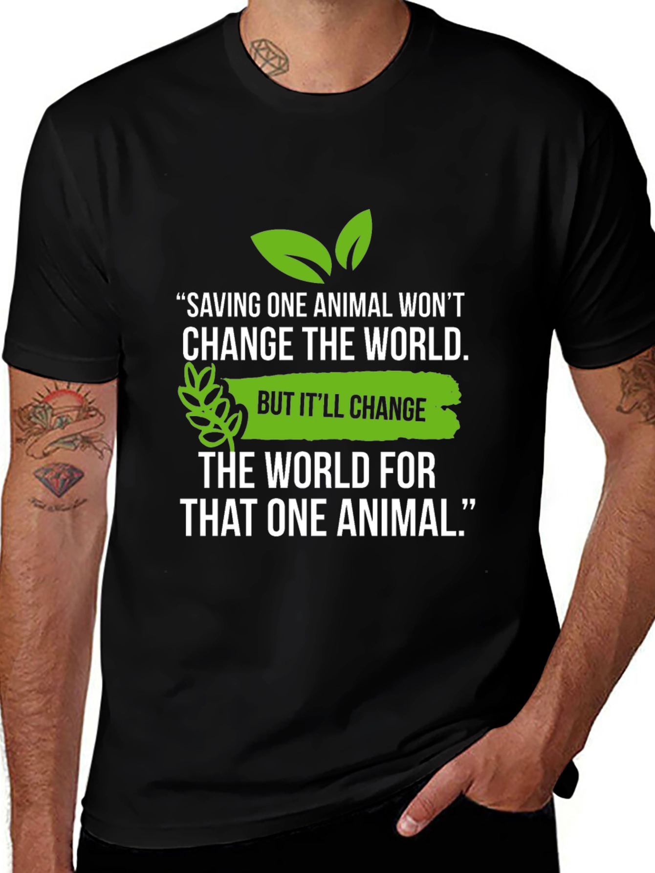 Vegan Animal Lover T-Shirt - Save One Animal