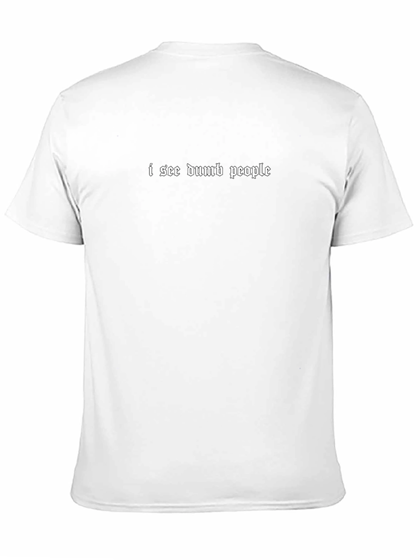 I See Dumb People Graphic Tee - Black