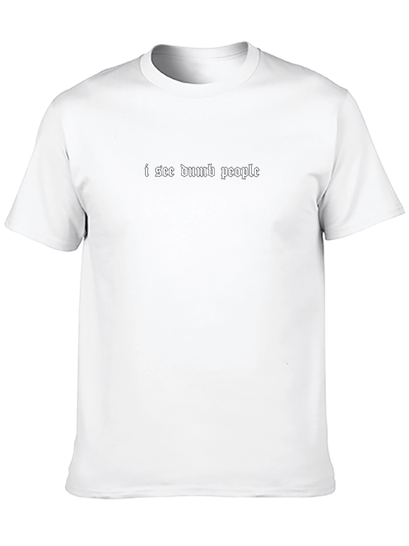 I See Dumb People Graphic Tee - Black