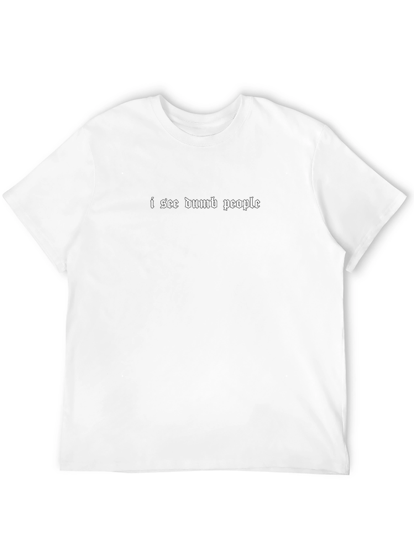 I See Dumb People Graphic Tee - Black