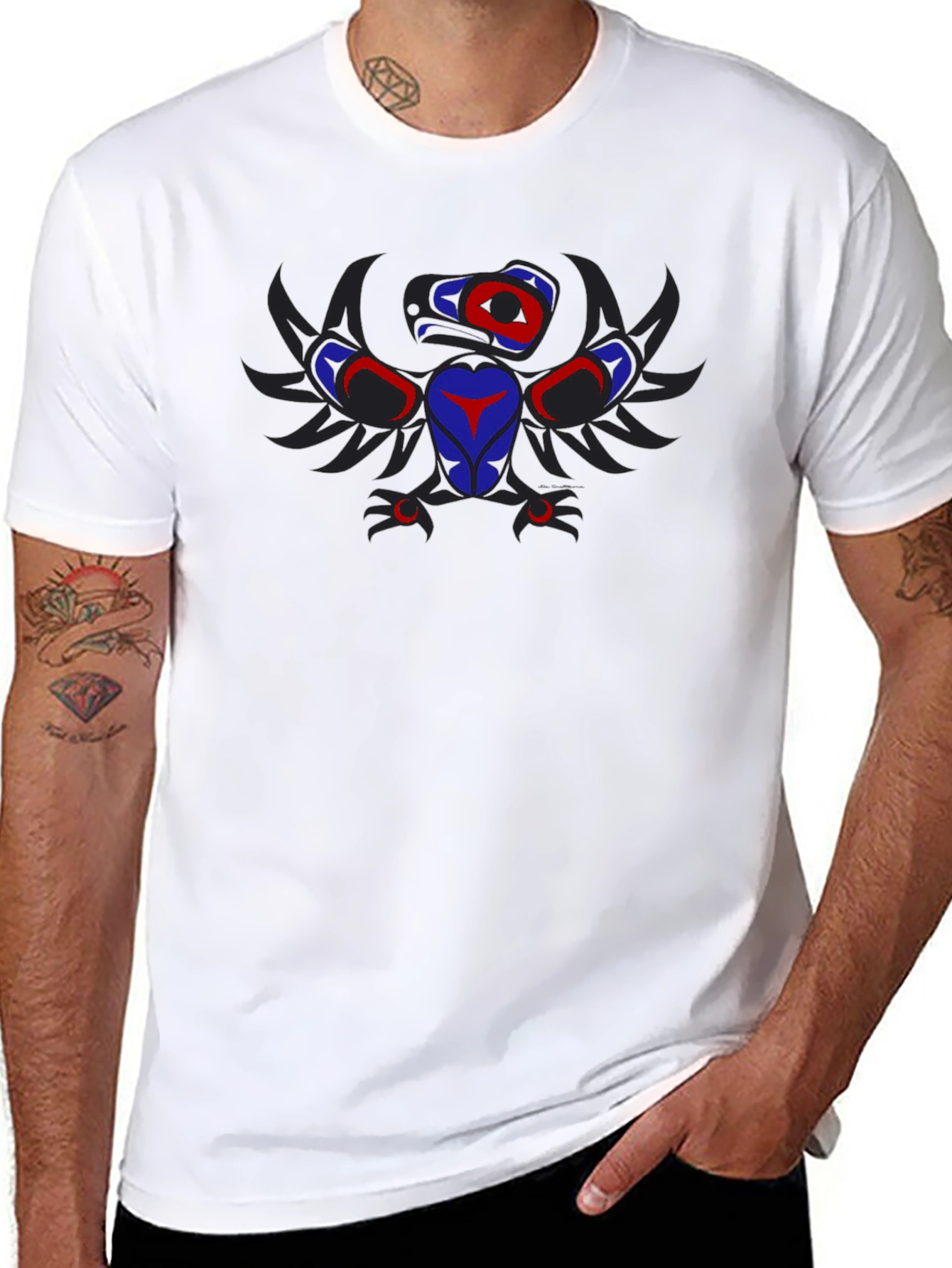 Bold Raven Design Black T-Shirt