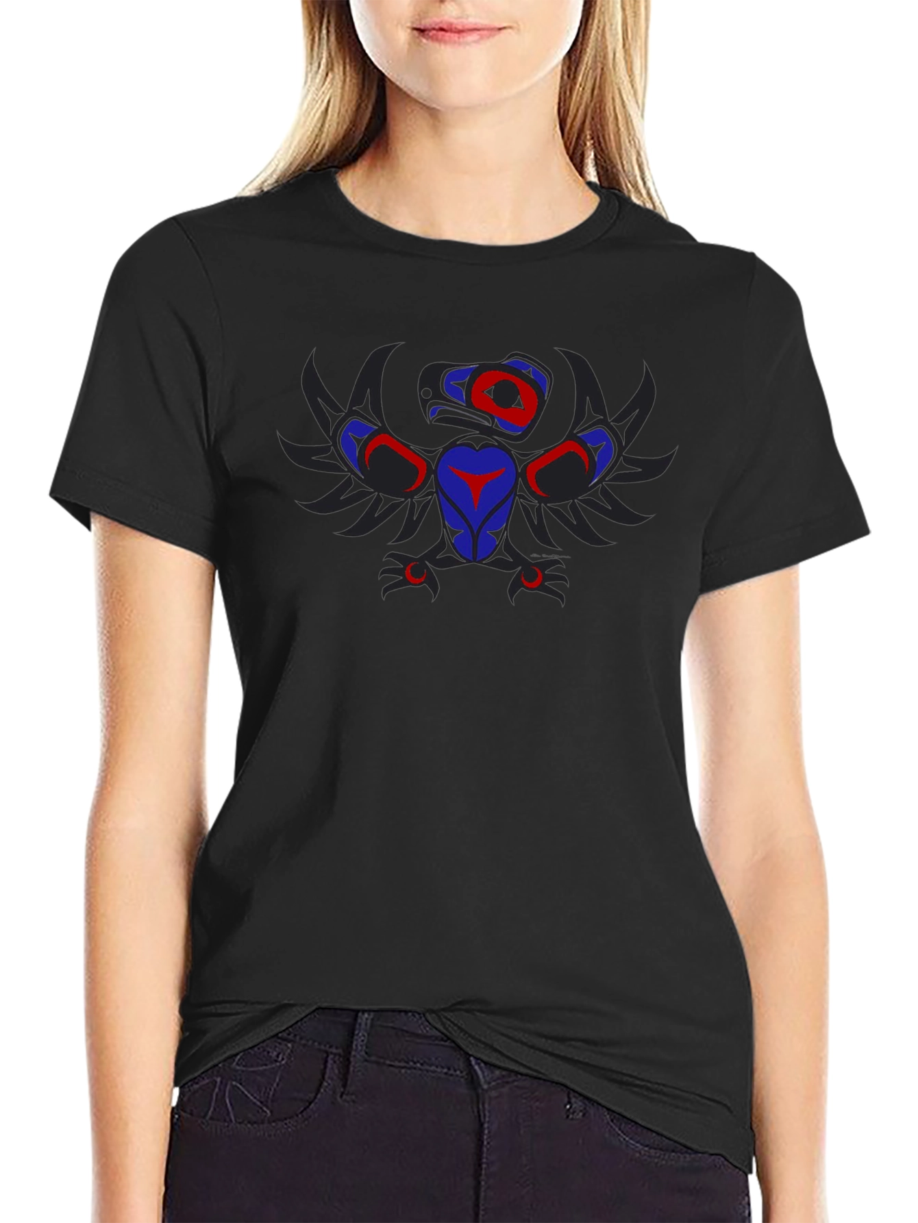 Bold Raven Design Black T-Shirt