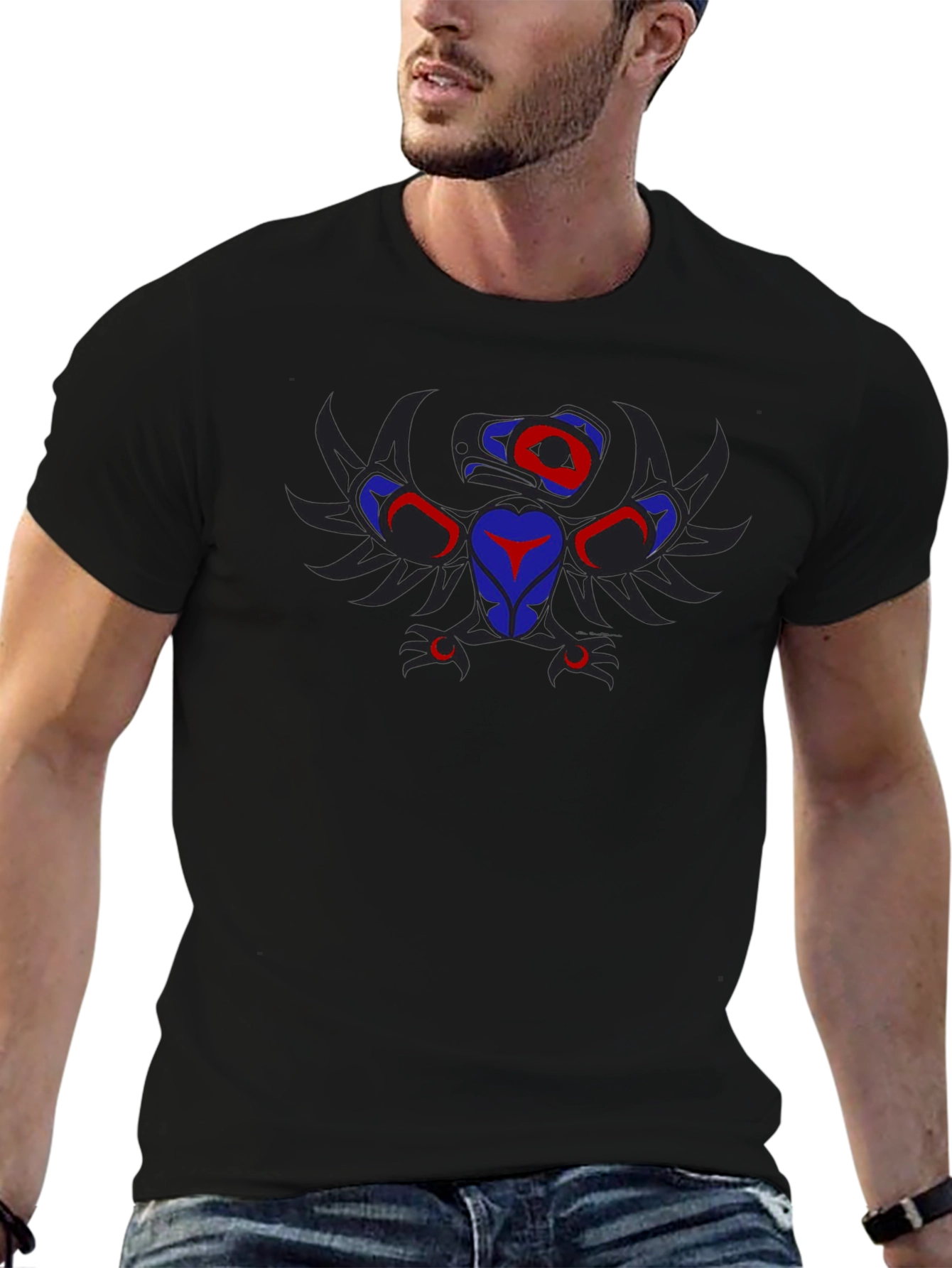 Bold Raven Design Black T-Shirt