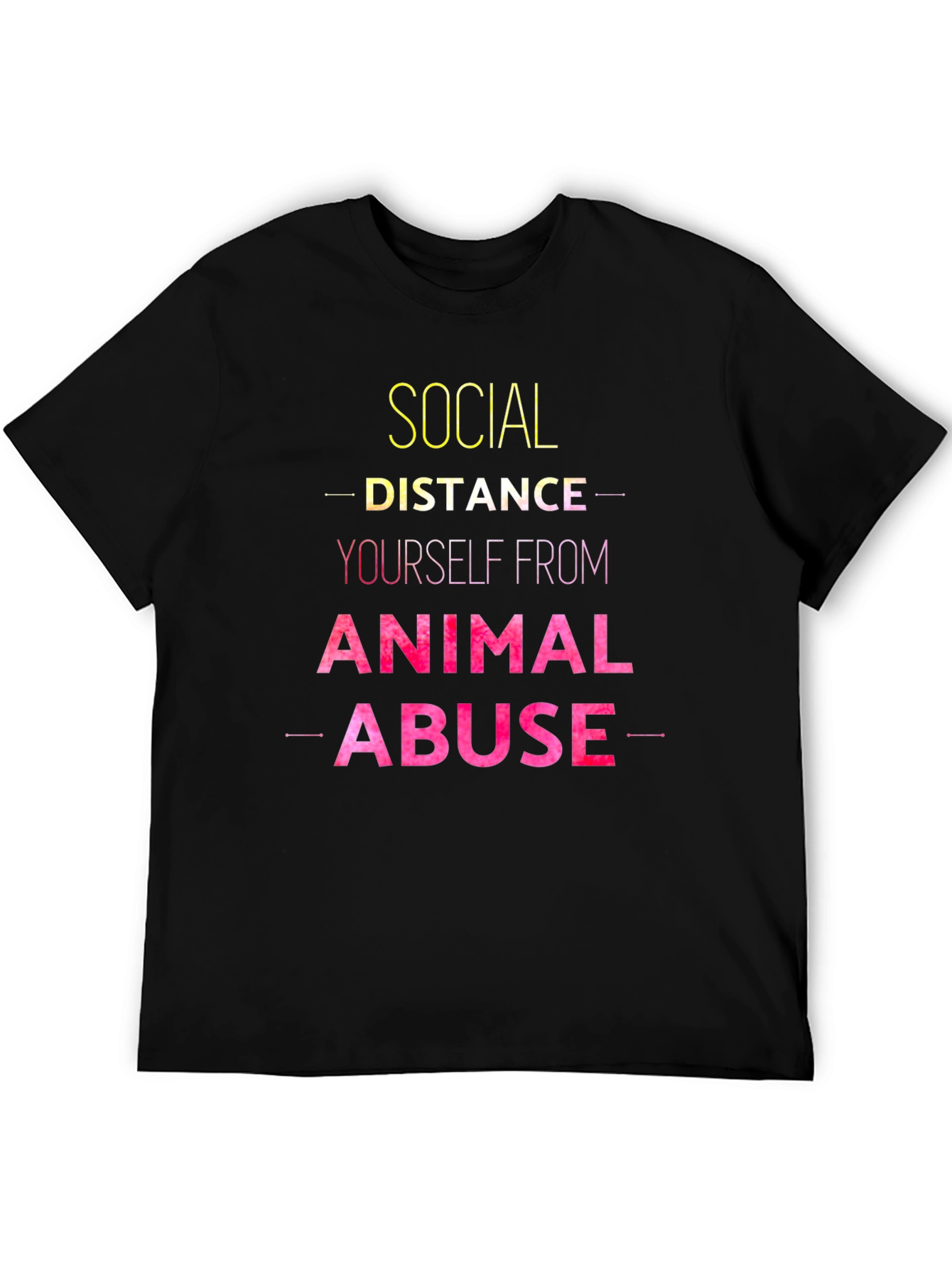 Social Distance Animal Abuse T-Shirt