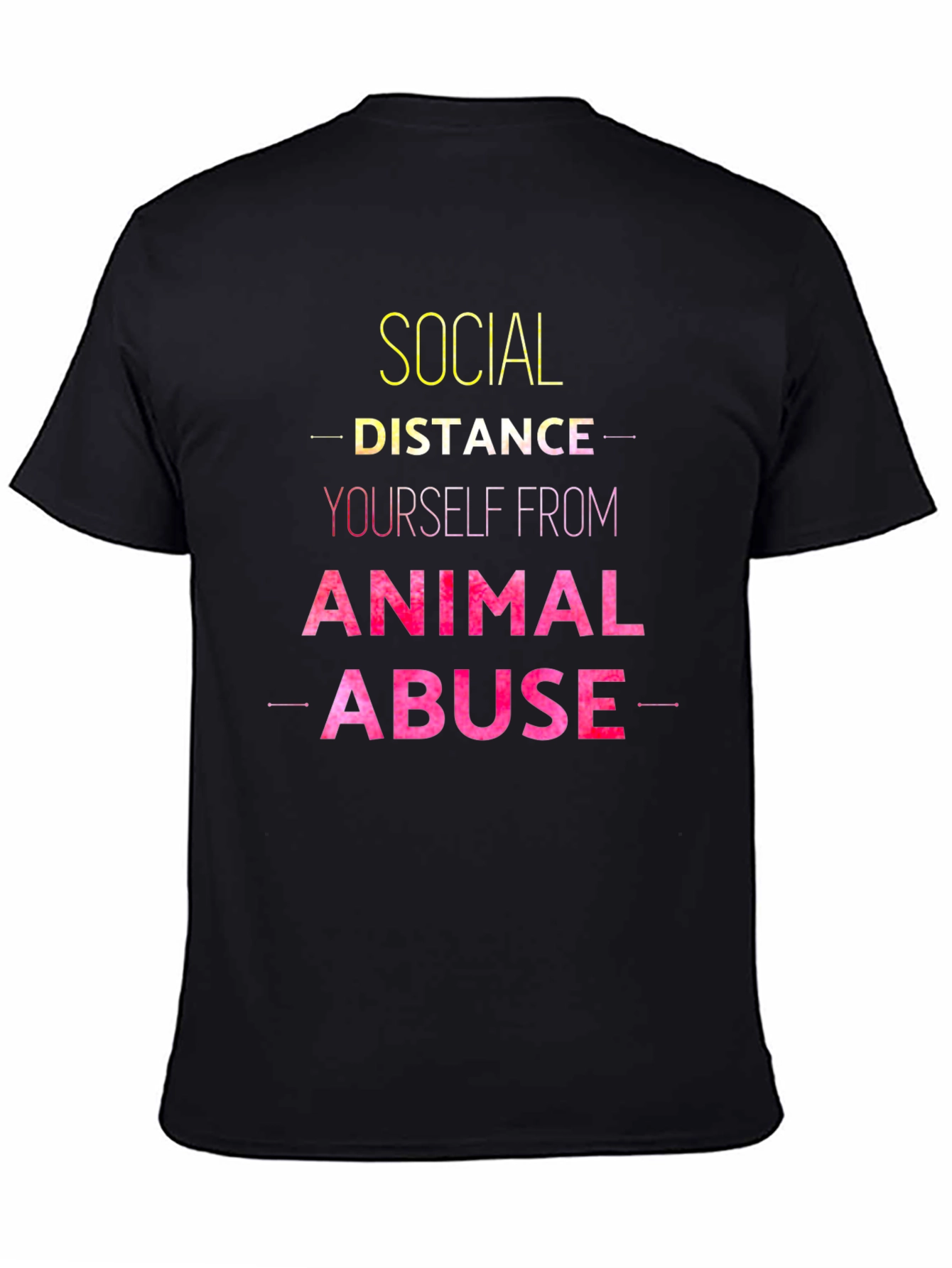 Social Distance Animal Abuse T-Shirt
