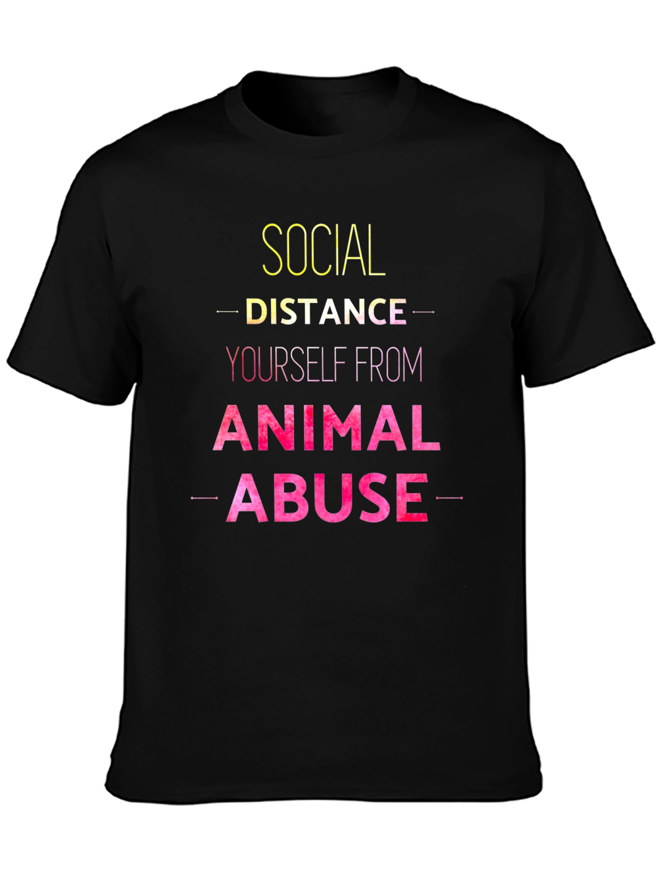Social Distance Animal Abuse T-Shirt