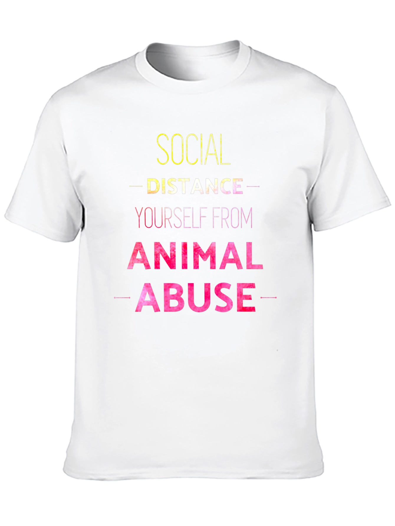 Social Distance Animal Abuse T-Shirt