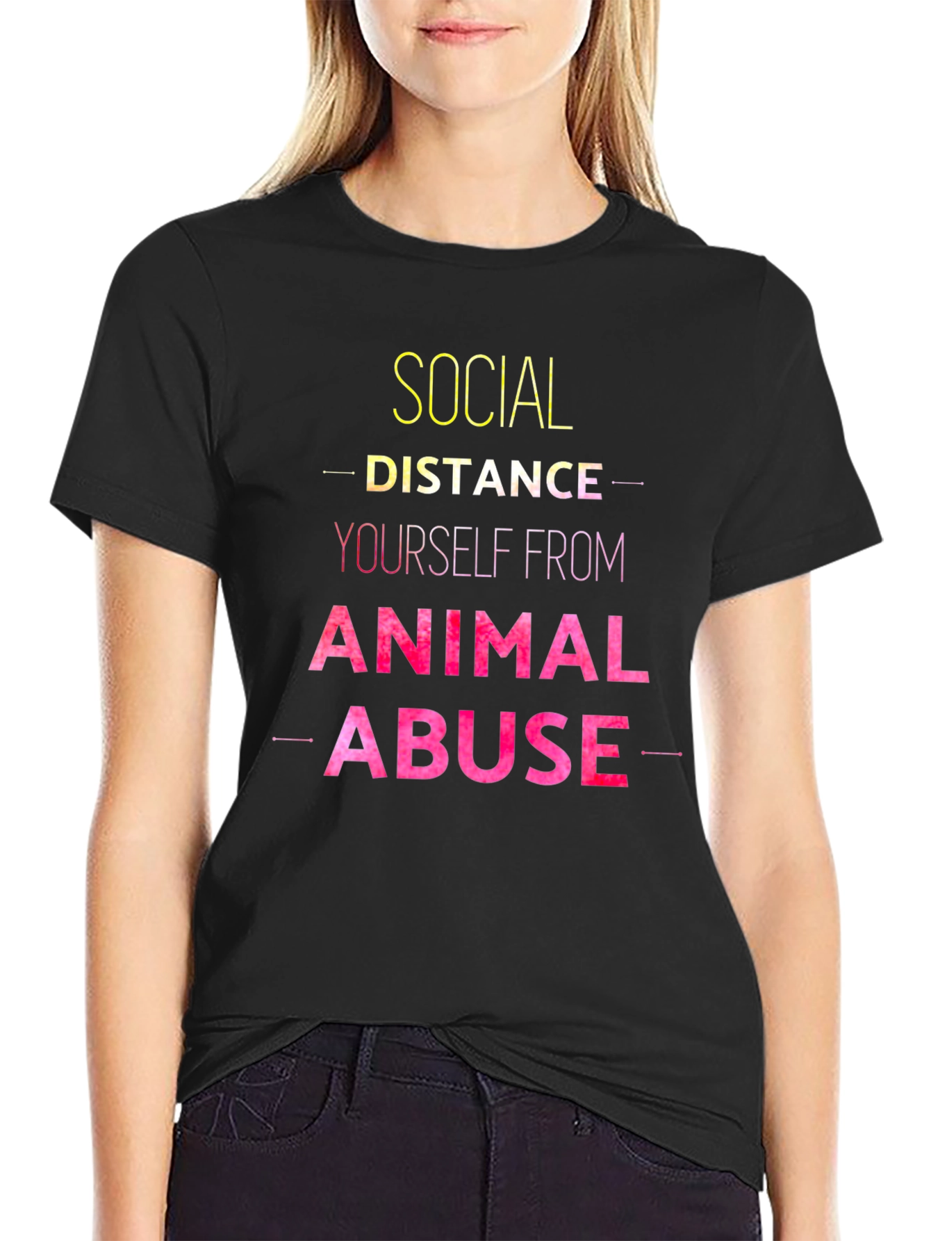 Social Distance Animal Abuse T-Shirt