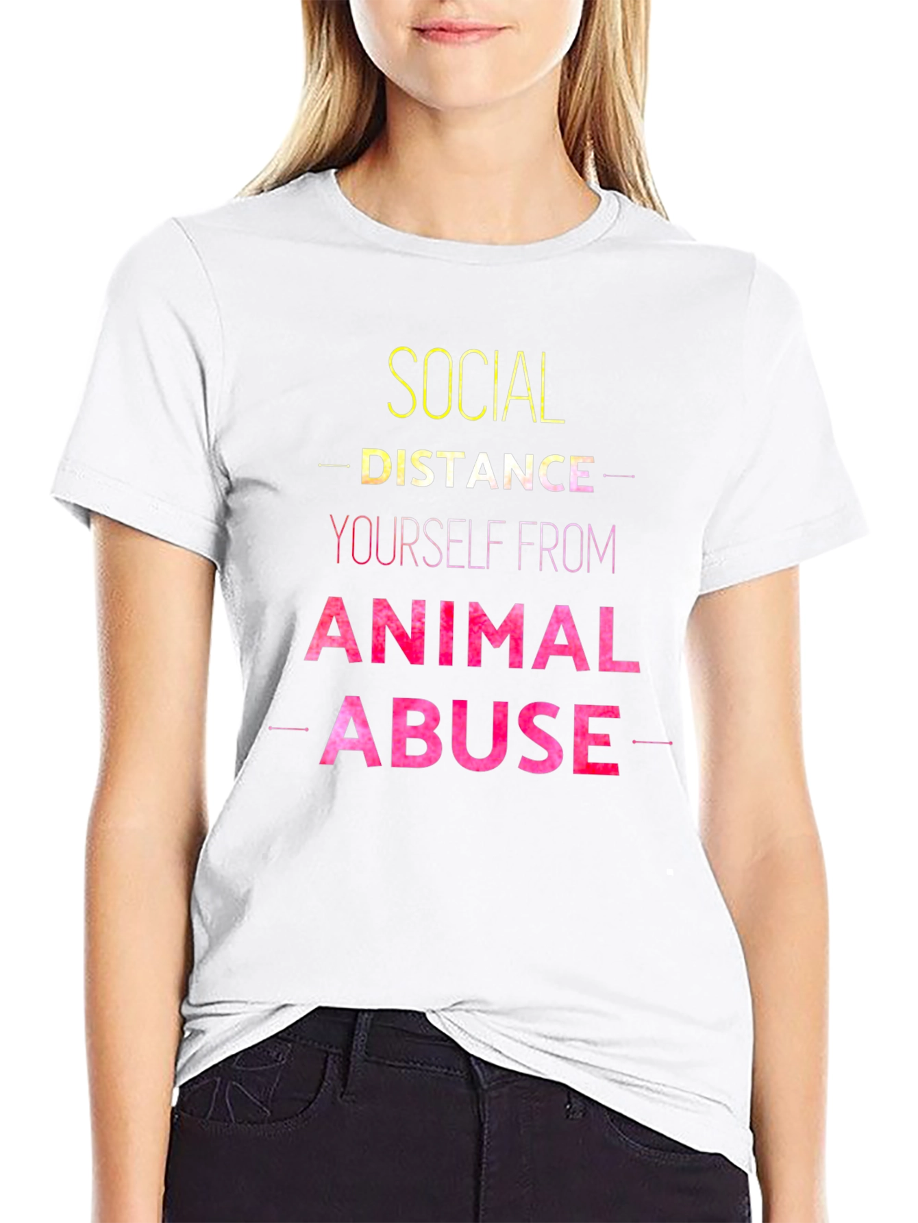 Social Distance Animal Abuse T-Shirt