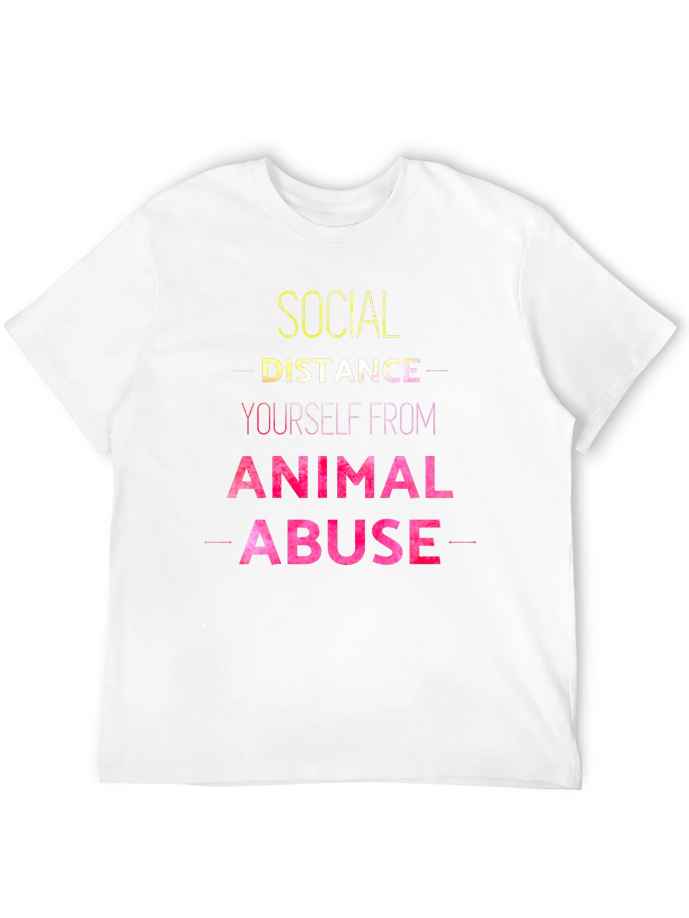 Social Distance Animal Abuse T-Shirt