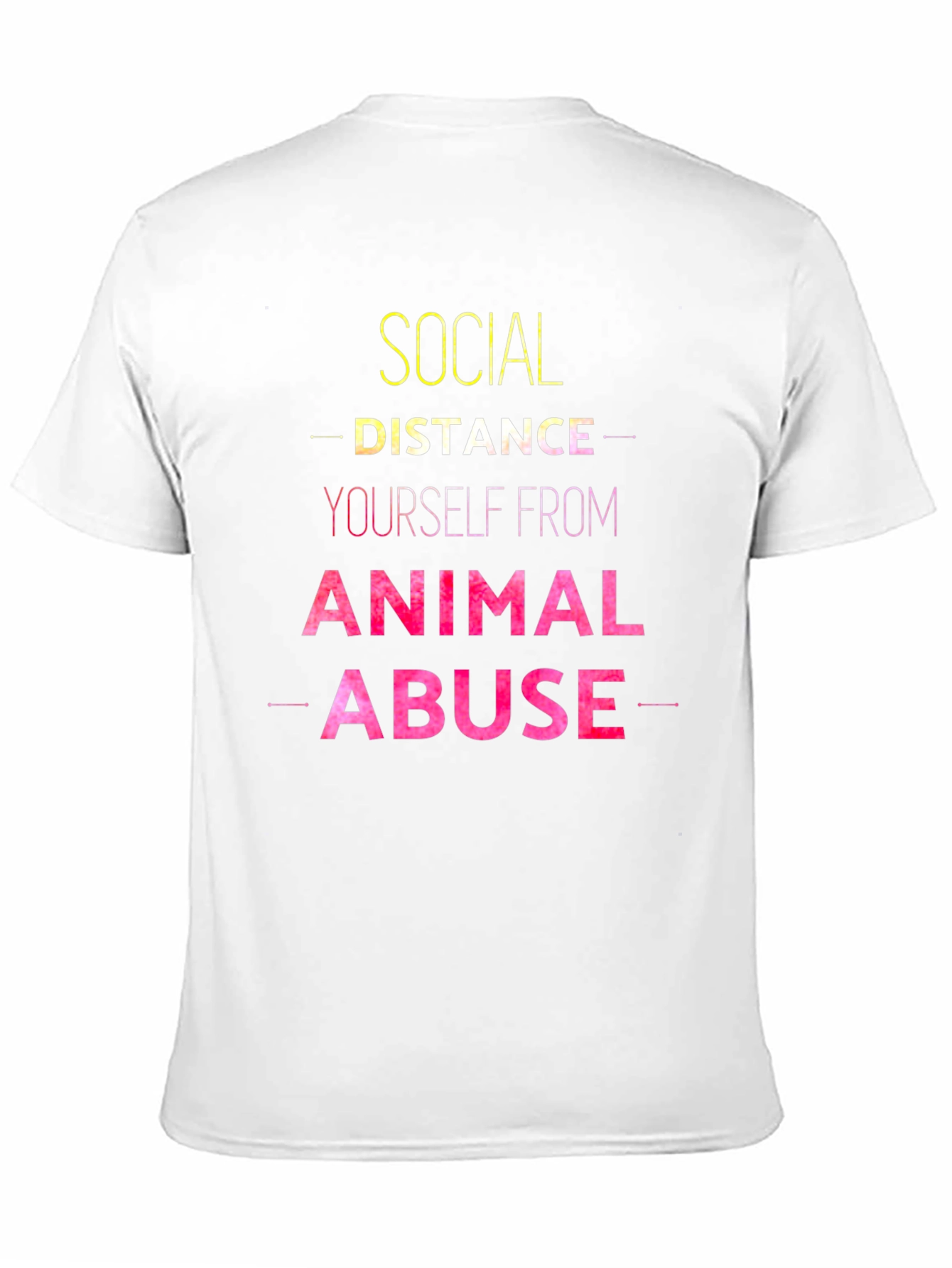 Social Distance Animal Abuse T-Shirt
