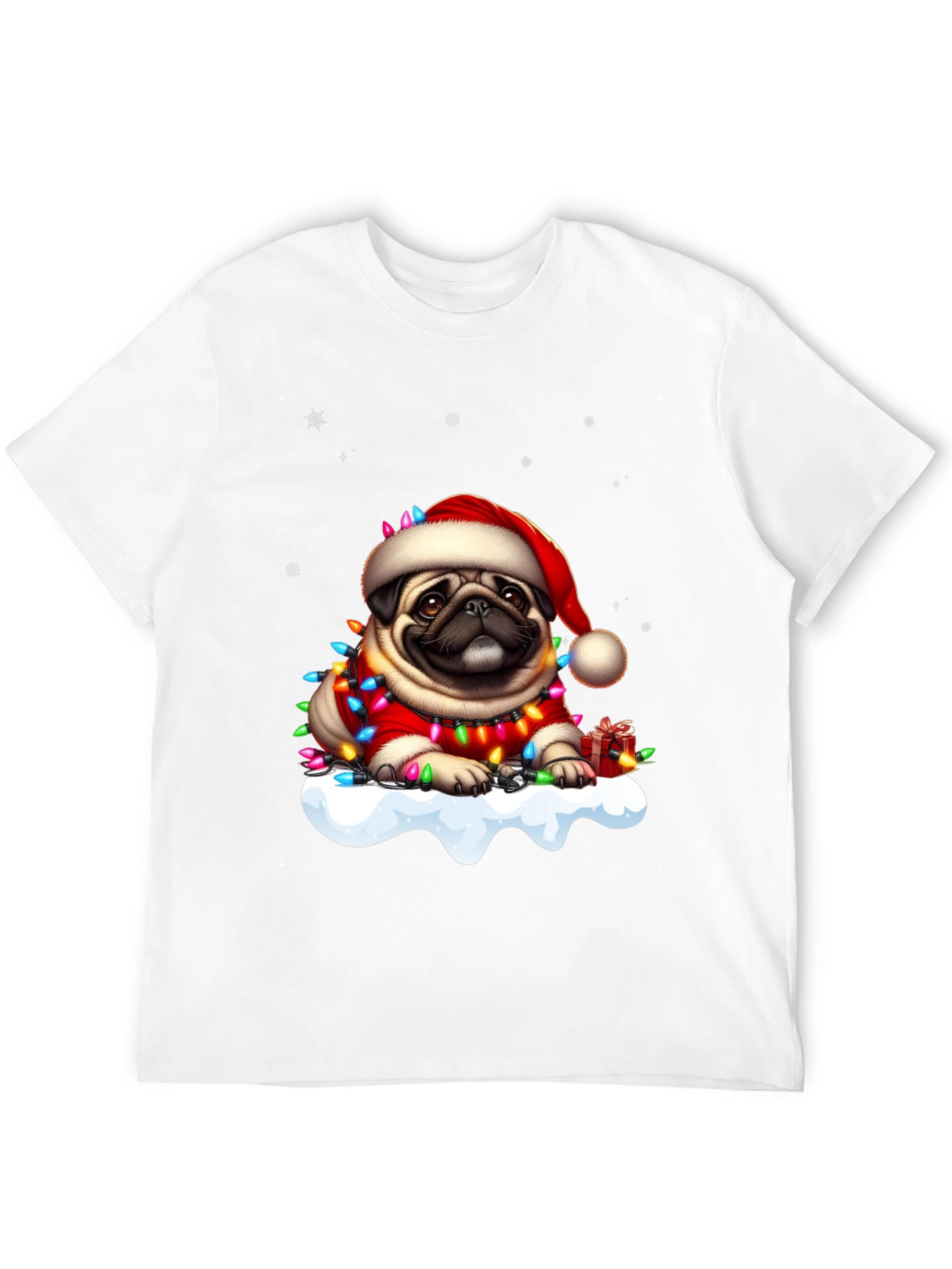 Festive Pug Christmas T-Shirt