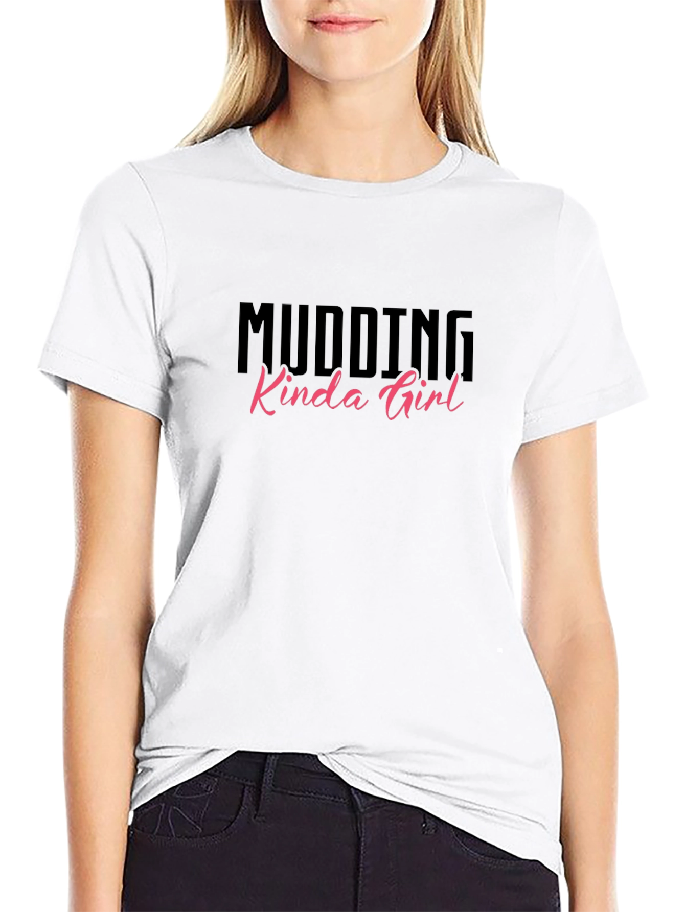 Mudding Kinda Girl Black Graphic Tee