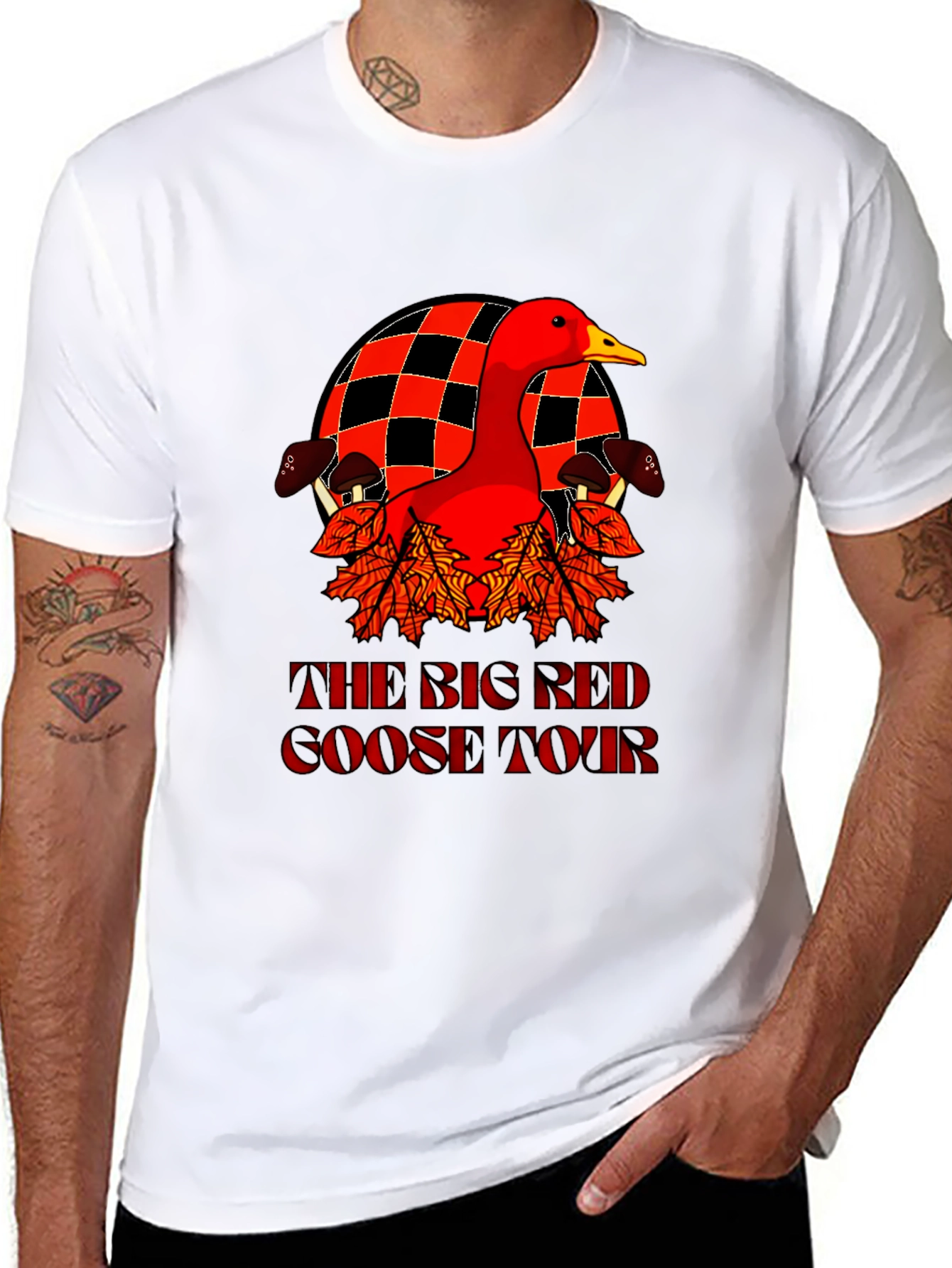 Big Red Goose Tour T-Shirt - Black