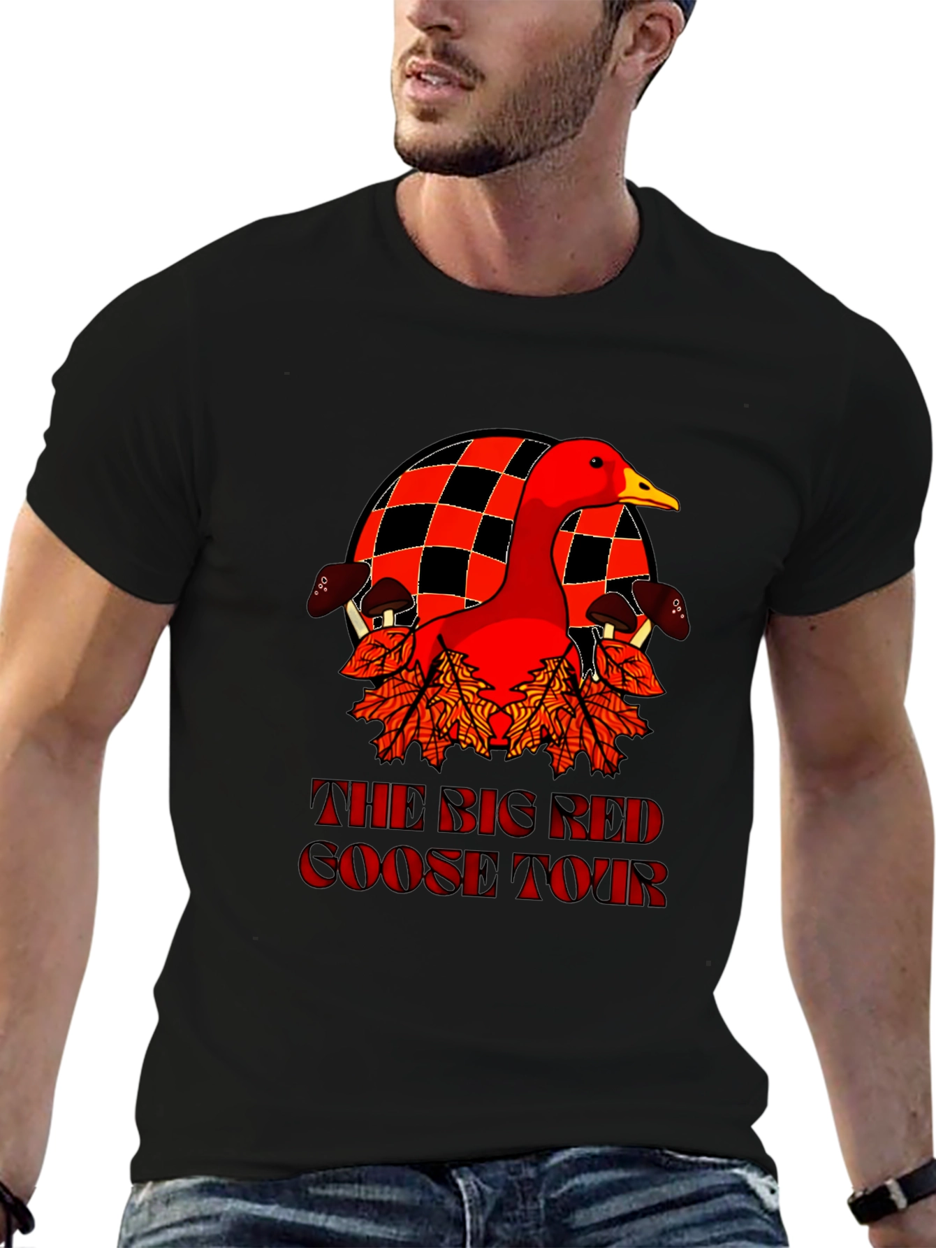 Big Red Goose Tour T-Shirt - Black