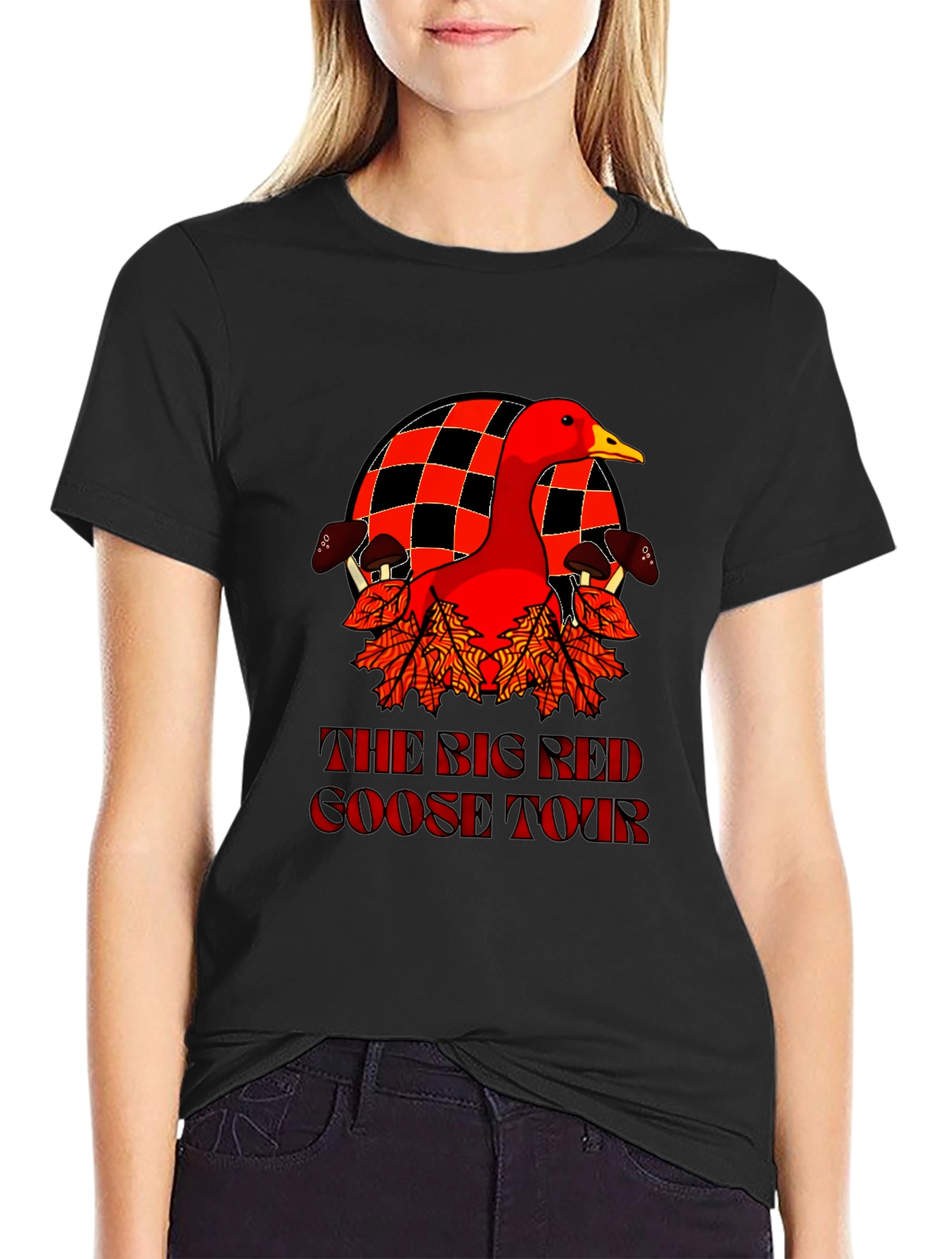 Big Red Goose Tour T-Shirt - Black