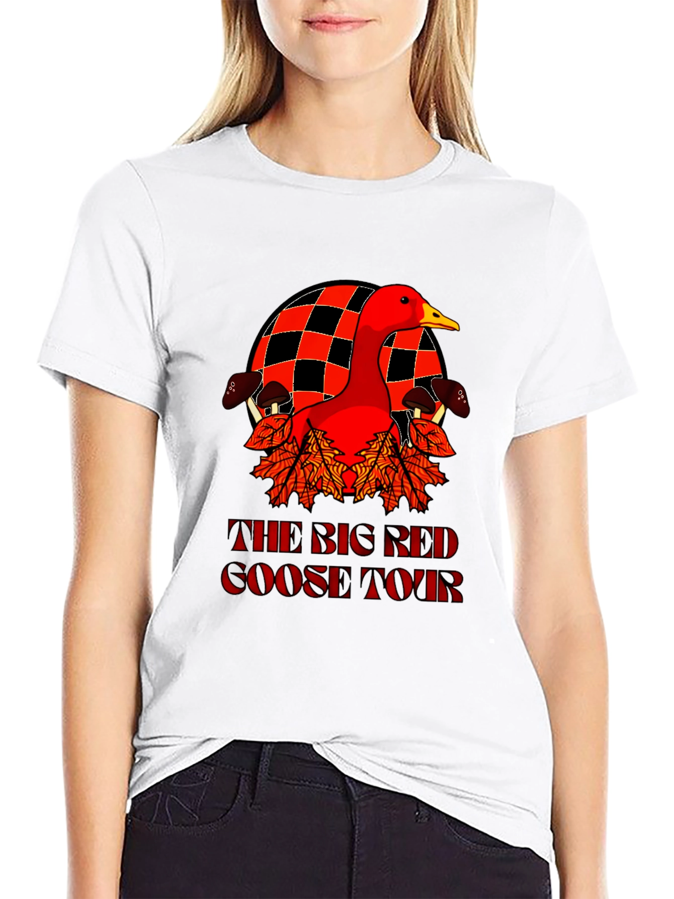 Big Red Goose Tour T-Shirt - Black