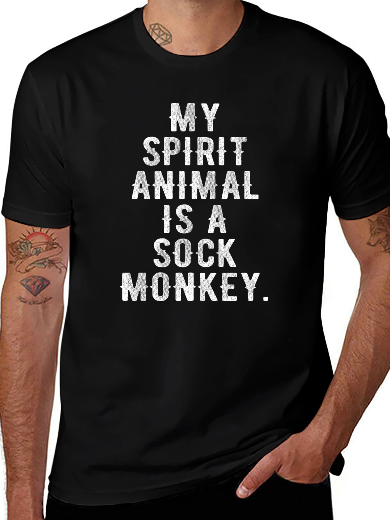 Spirit Animal Sock Monkey Graphic Tee