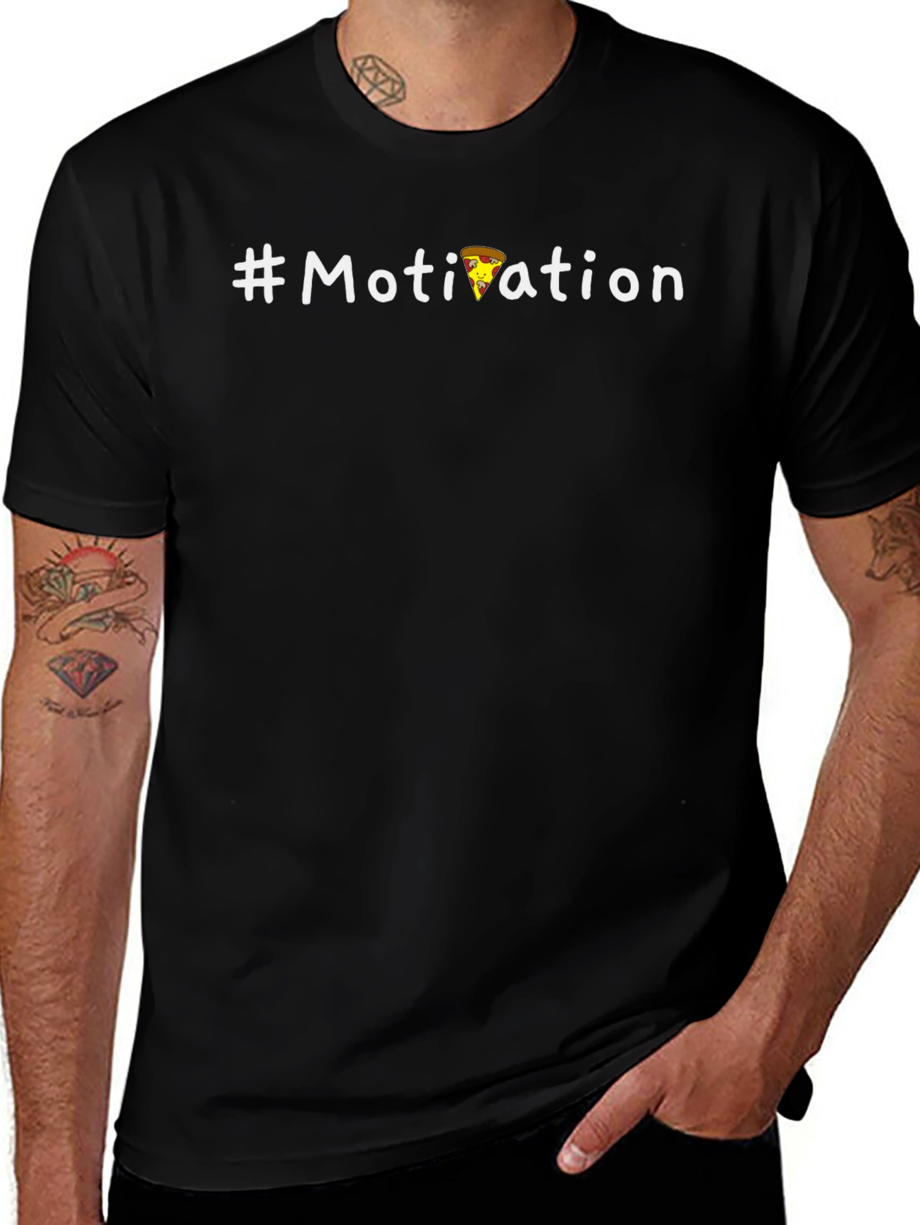 Pizza Motivation T-Shirt - Funny Foodie Tee