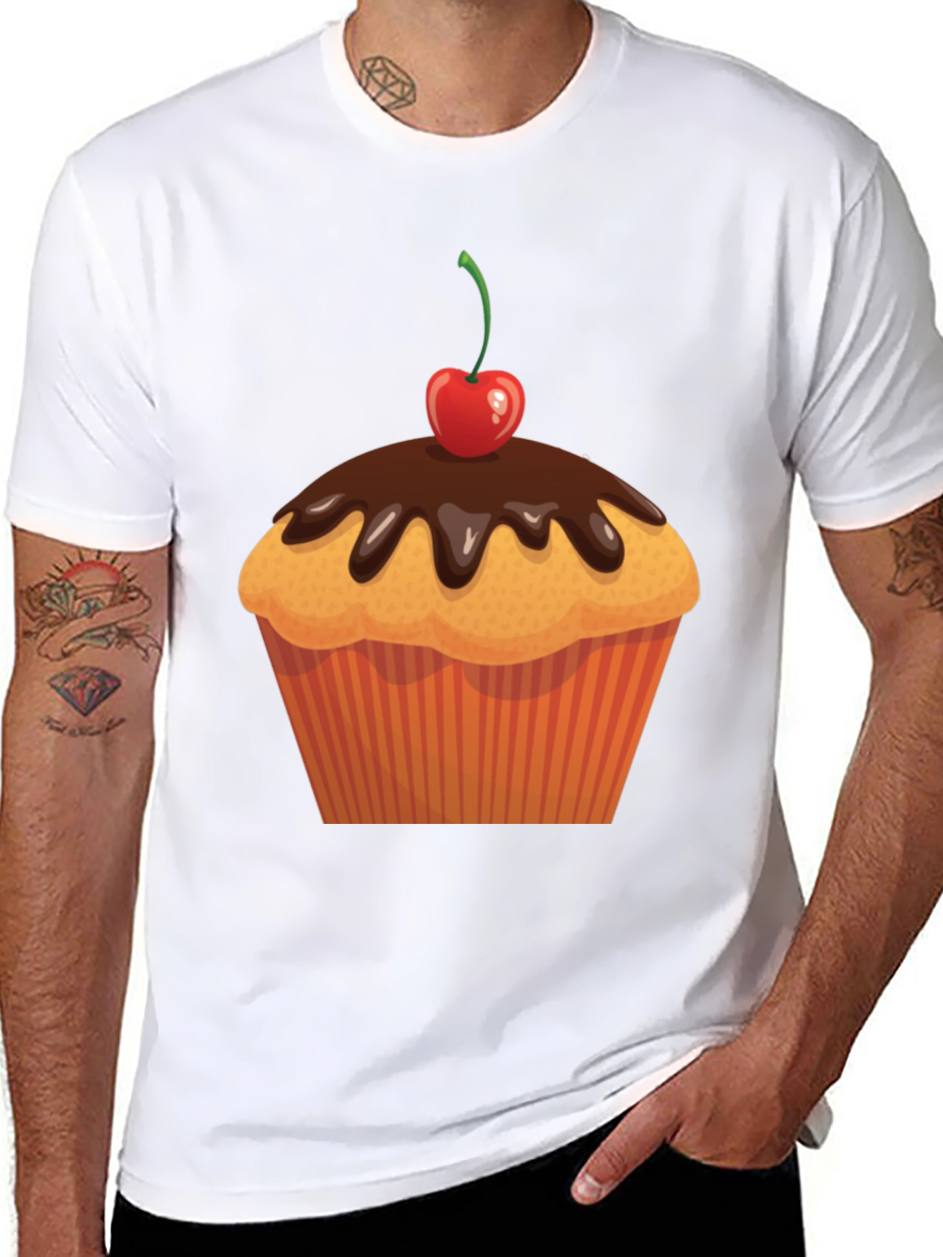 Cupcake Graphic Tee - Sweet Tooth Fashion