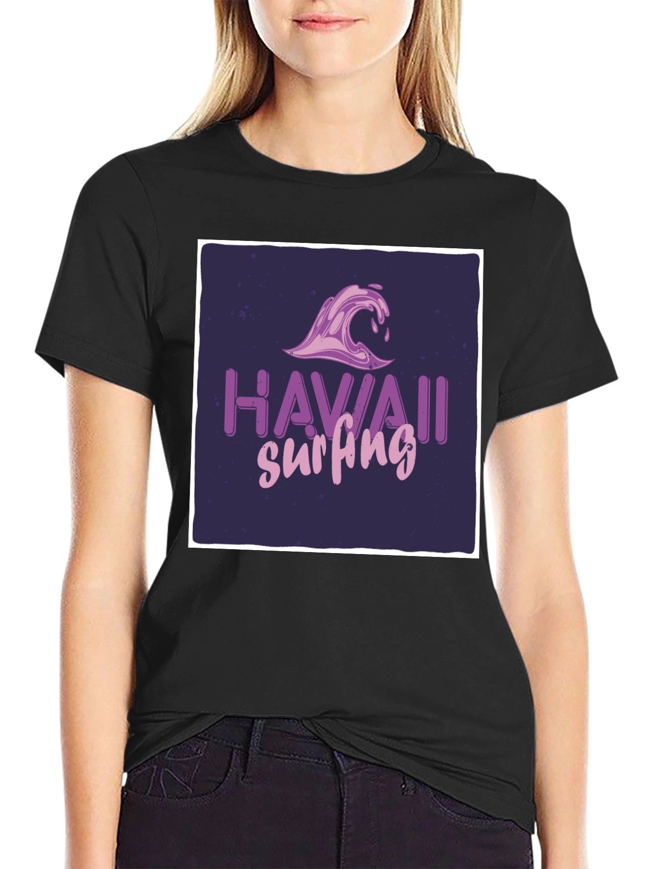 Hawaii Surfing Graphic Tee