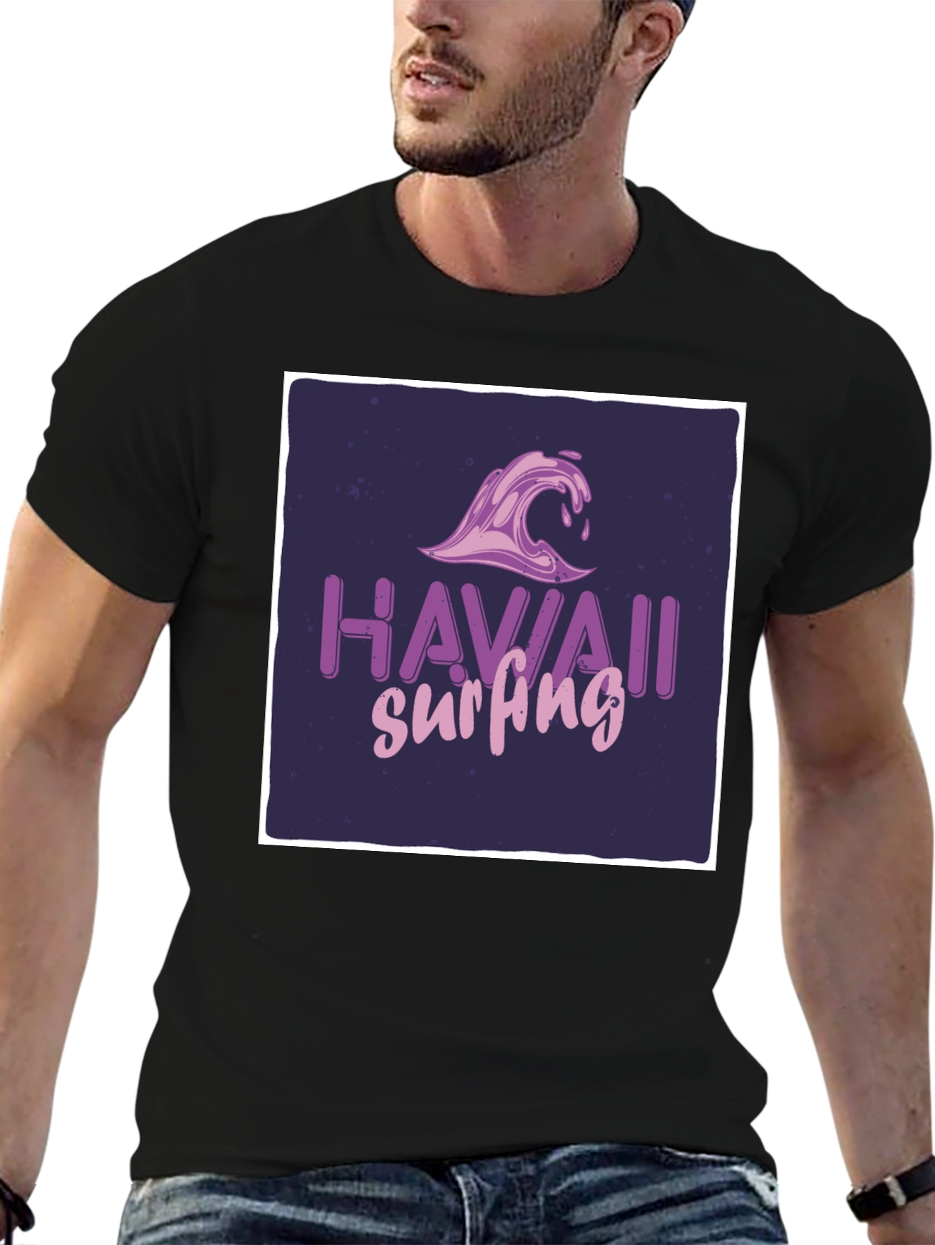 Hawaii Surfing Graphic Tee