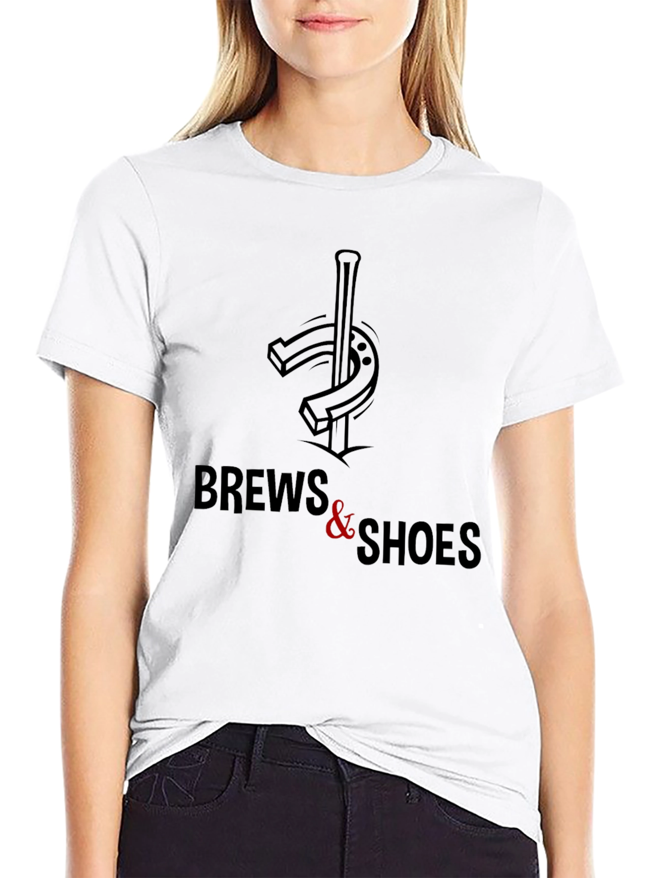 Brew & Shoes Graphic T-Shirt - Black Casual Tee