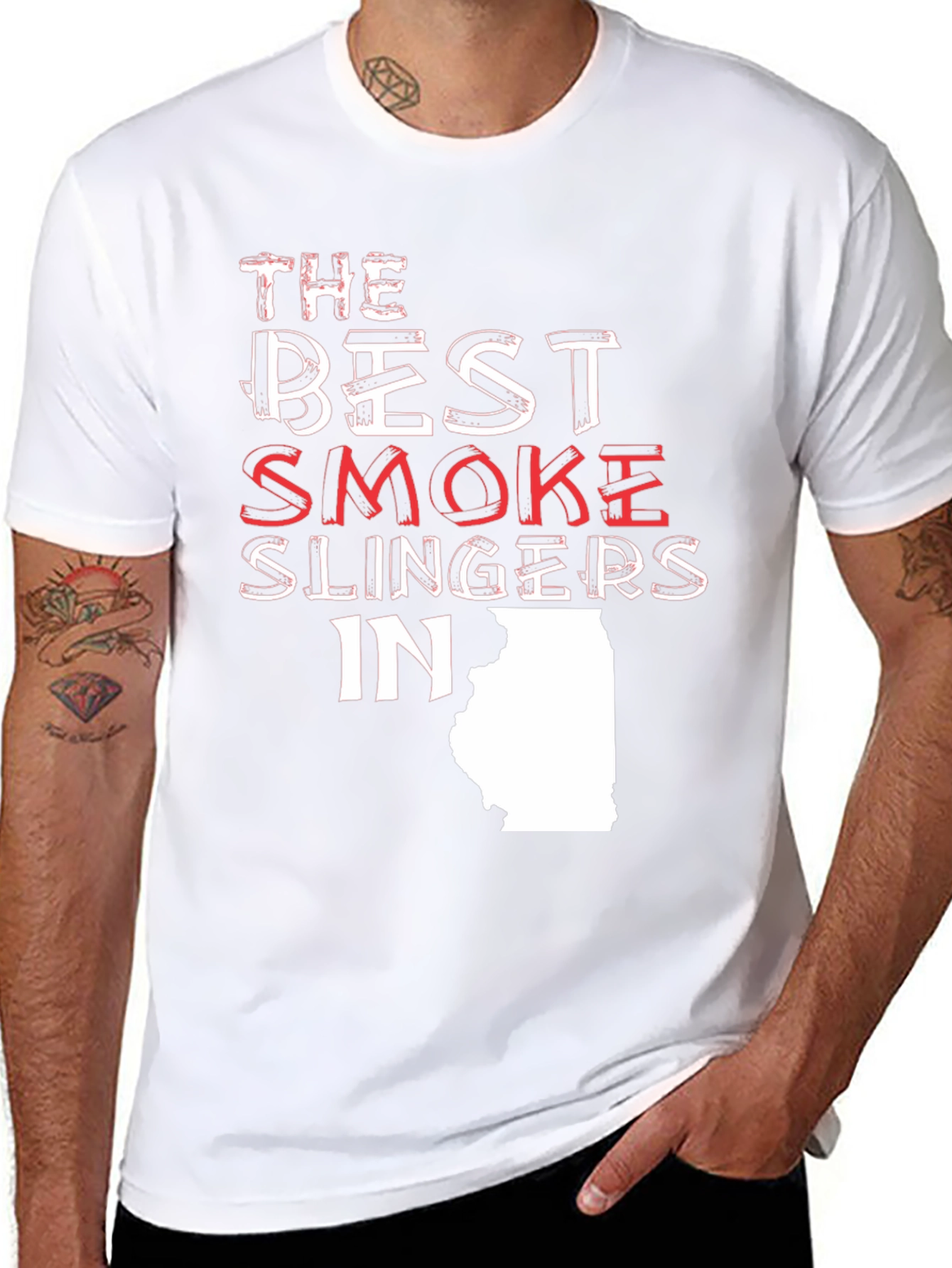 Best Smoke Slingers in Illinois Graphic T-Shirt