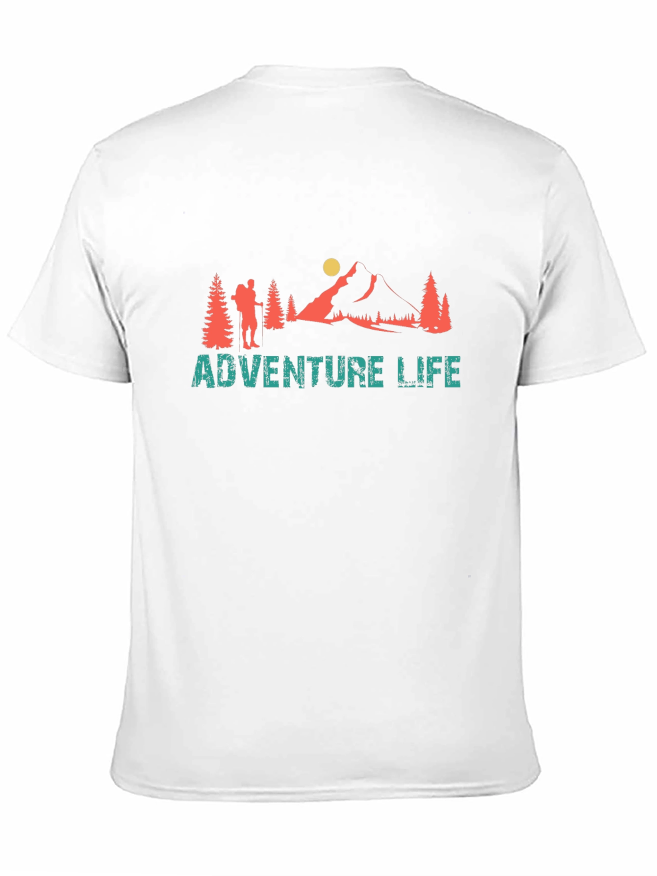 Adventure Life Graphic Tee - Mountain Hiker T-Shirt
