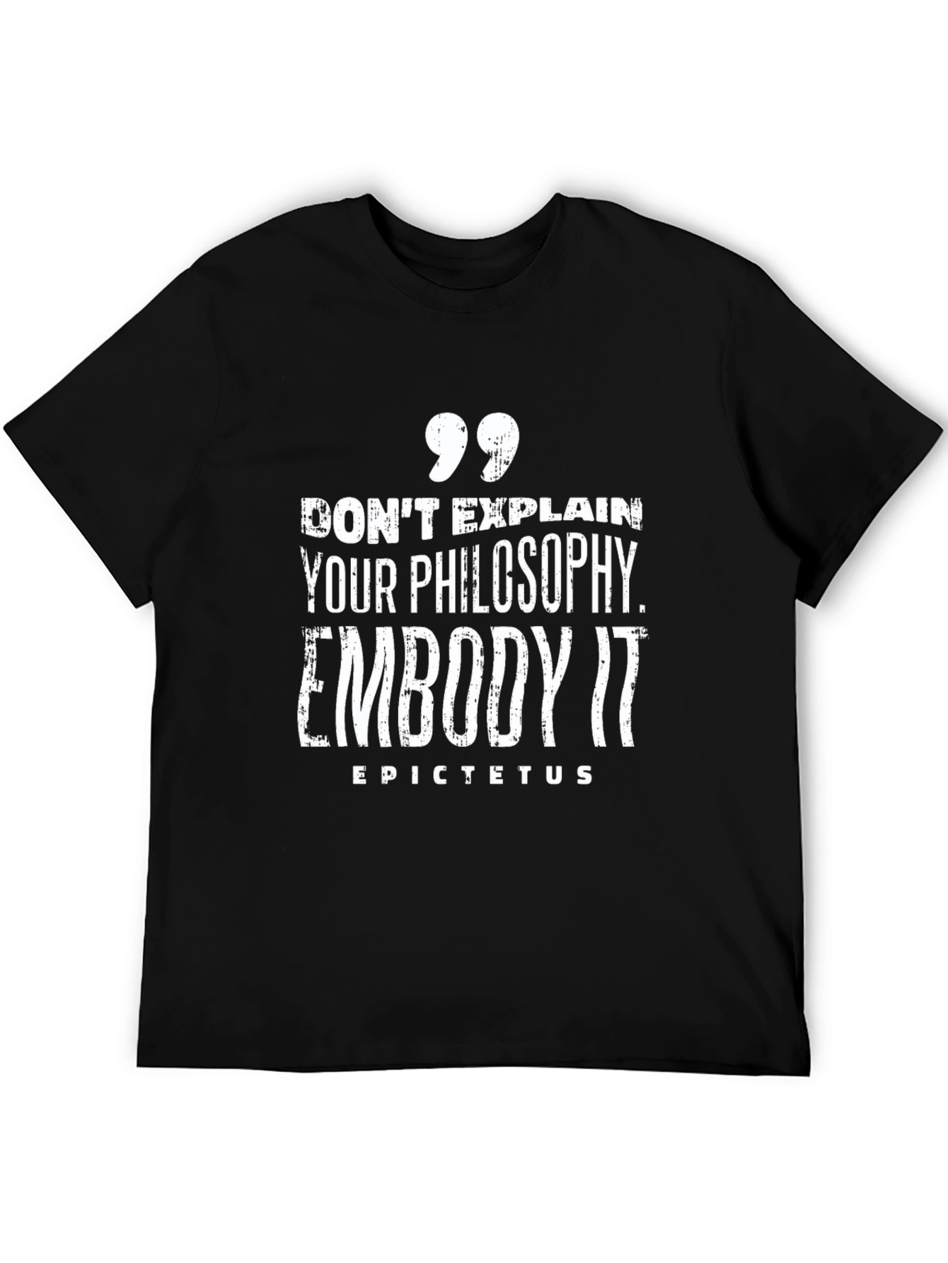 Embody It Philosophy Tee - Black Graphic T-Shirt