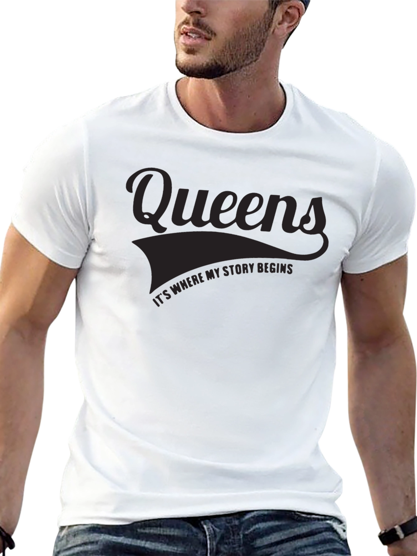 Queens Story Begins Black T-Shirt
