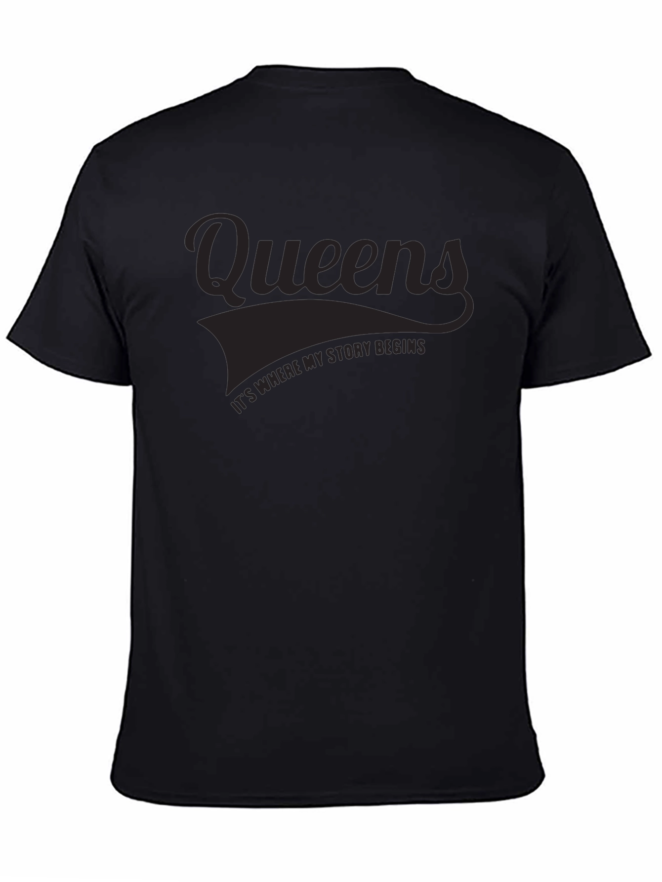 Queens Story Begins Black T-Shirt