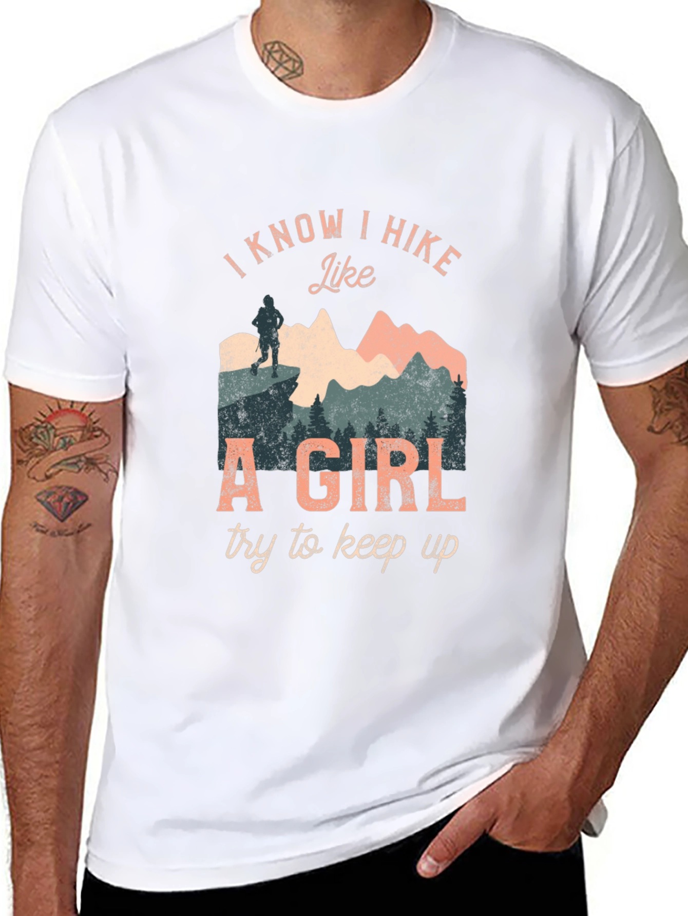 I Know I Hike Like a Girl Graphic Tee