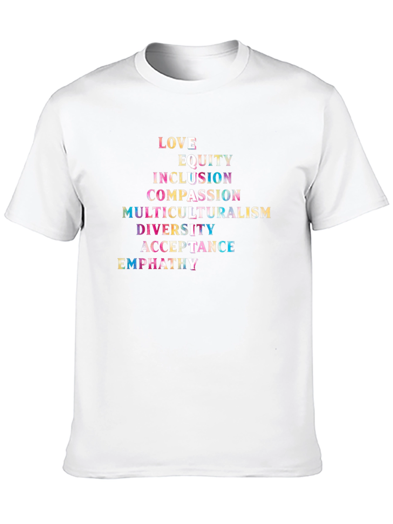 Love Equity Inclusion Graphic Tee - Black Cotton Blend